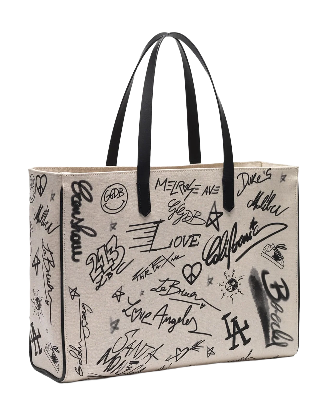 Women | Graffiti Print East-West California Bag - Image 6