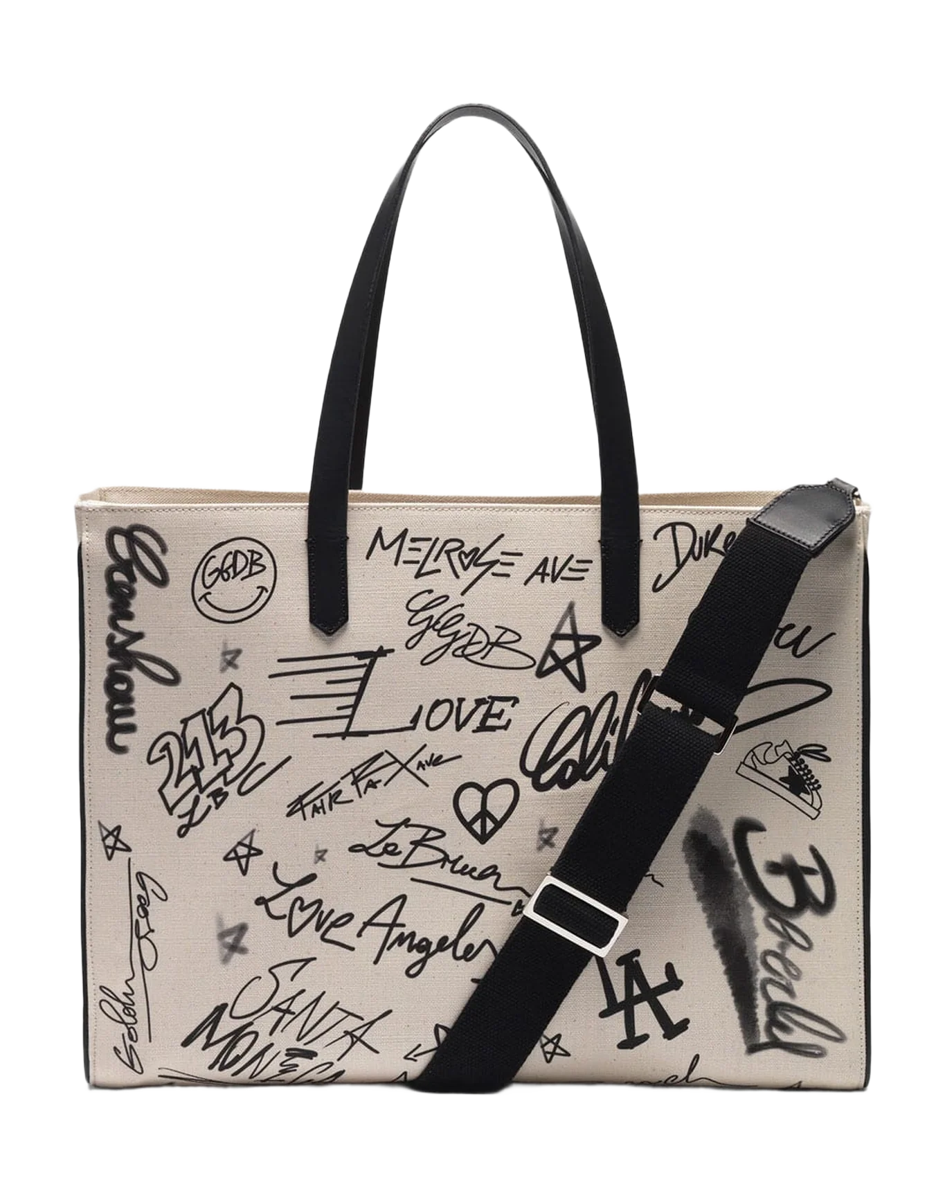 Women | Graffiti Print East-West California Bag - Image 7