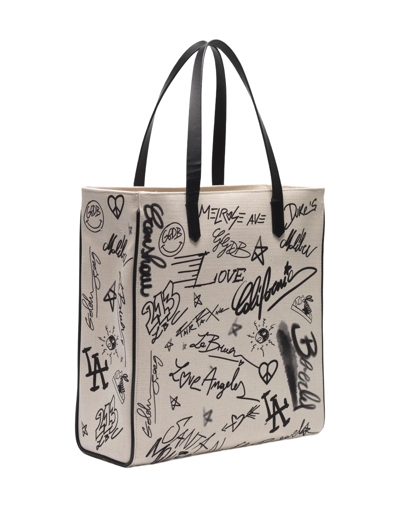 Women | Graffiti Print North-South California Bag - Image 10