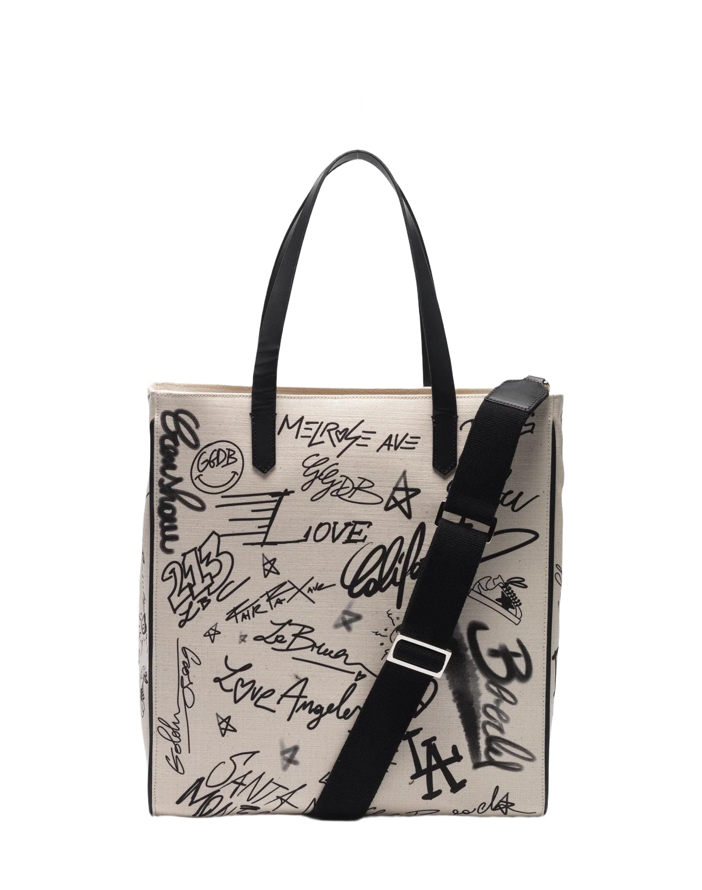Women | Graffiti Print North-South California Bag - Image 4