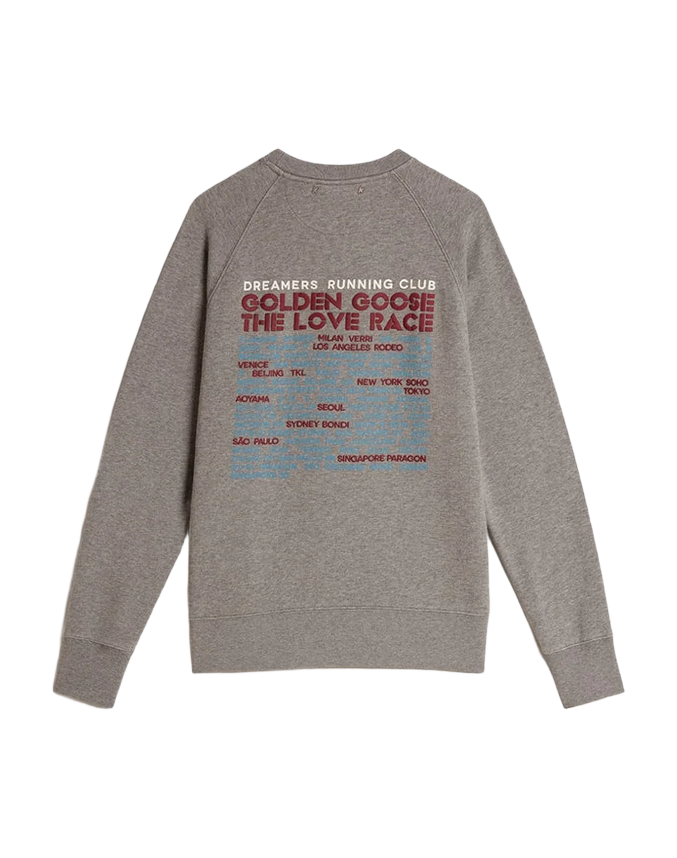 Women | Gray Melange Cotton Sweatshirt with Manifesto On The Back | Grey Melange x Windsor Wine - Image 2