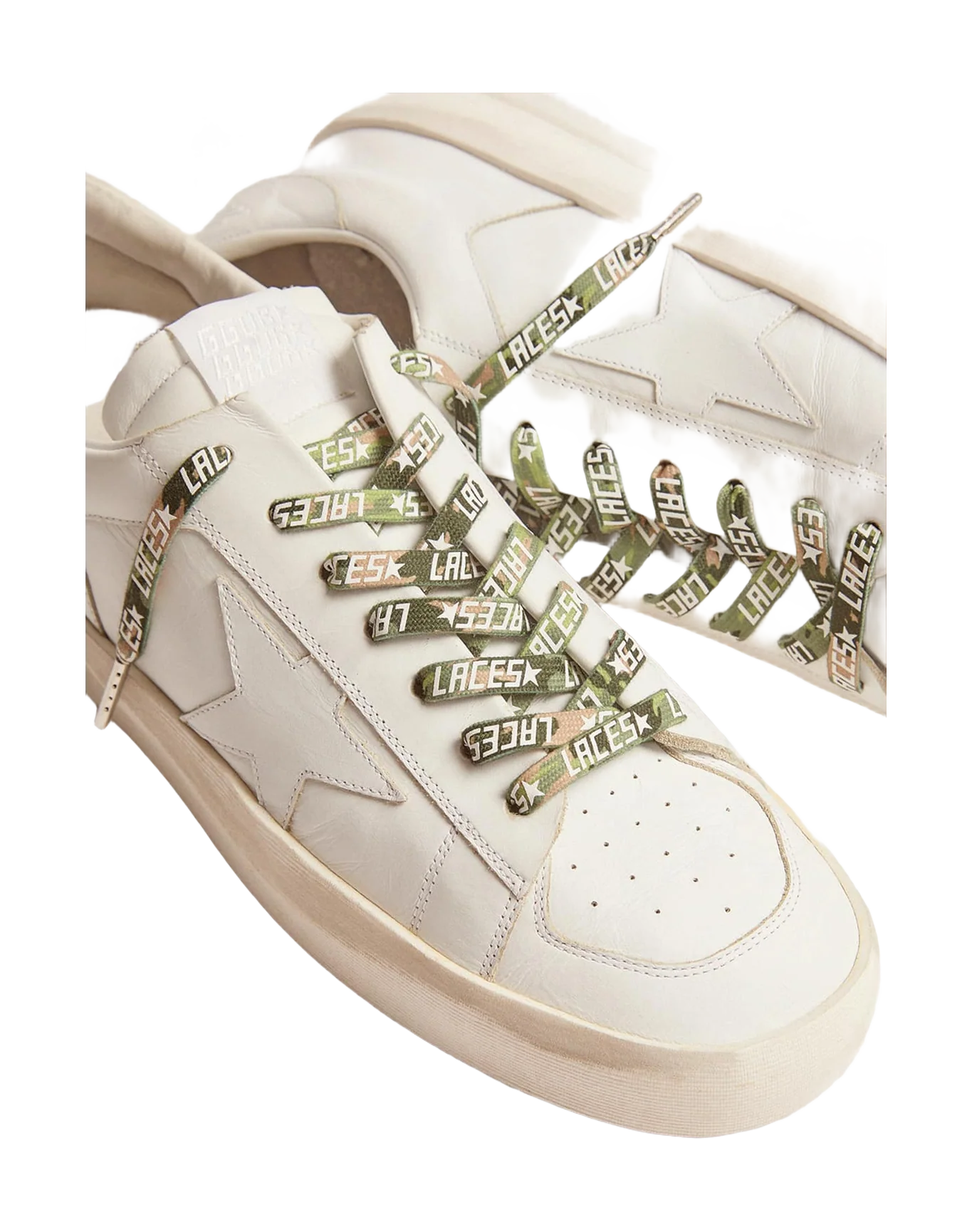 Women | Green Camouflage Laces with White Laces Print - Image 3
