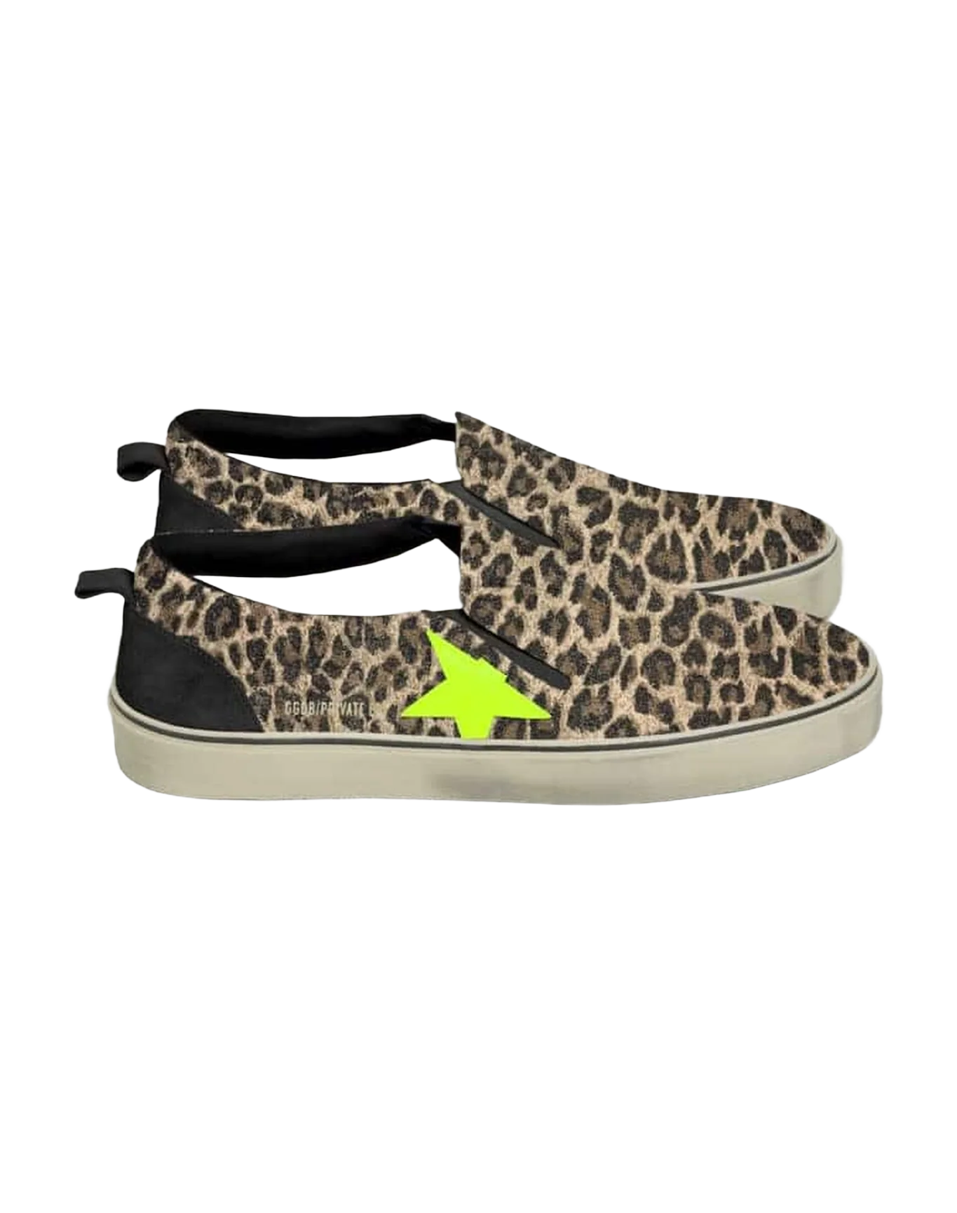 Women | Hanami Leopard Suede Upper Leather Star Suede Spur | Beige Brown Leo x Fluo Yellow x Black - Image 2