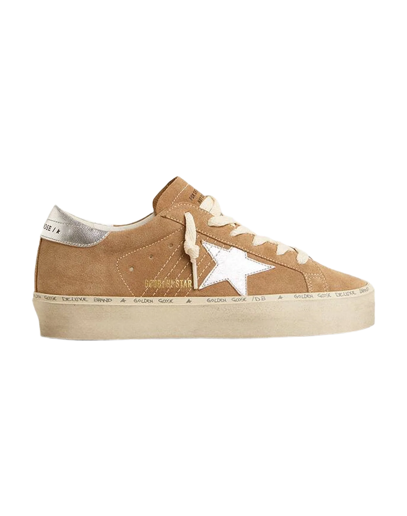 Women | Hi Star Brown Suede with Laminated Heel Tab | Tabacco x Silver - Image 3