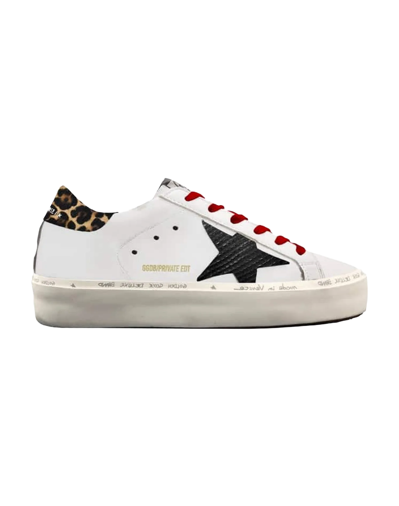 Women | Hi Star Leather Upper Phyton Print Star Leopard Heel | White x Black x Beige Brown Leo - Image 2