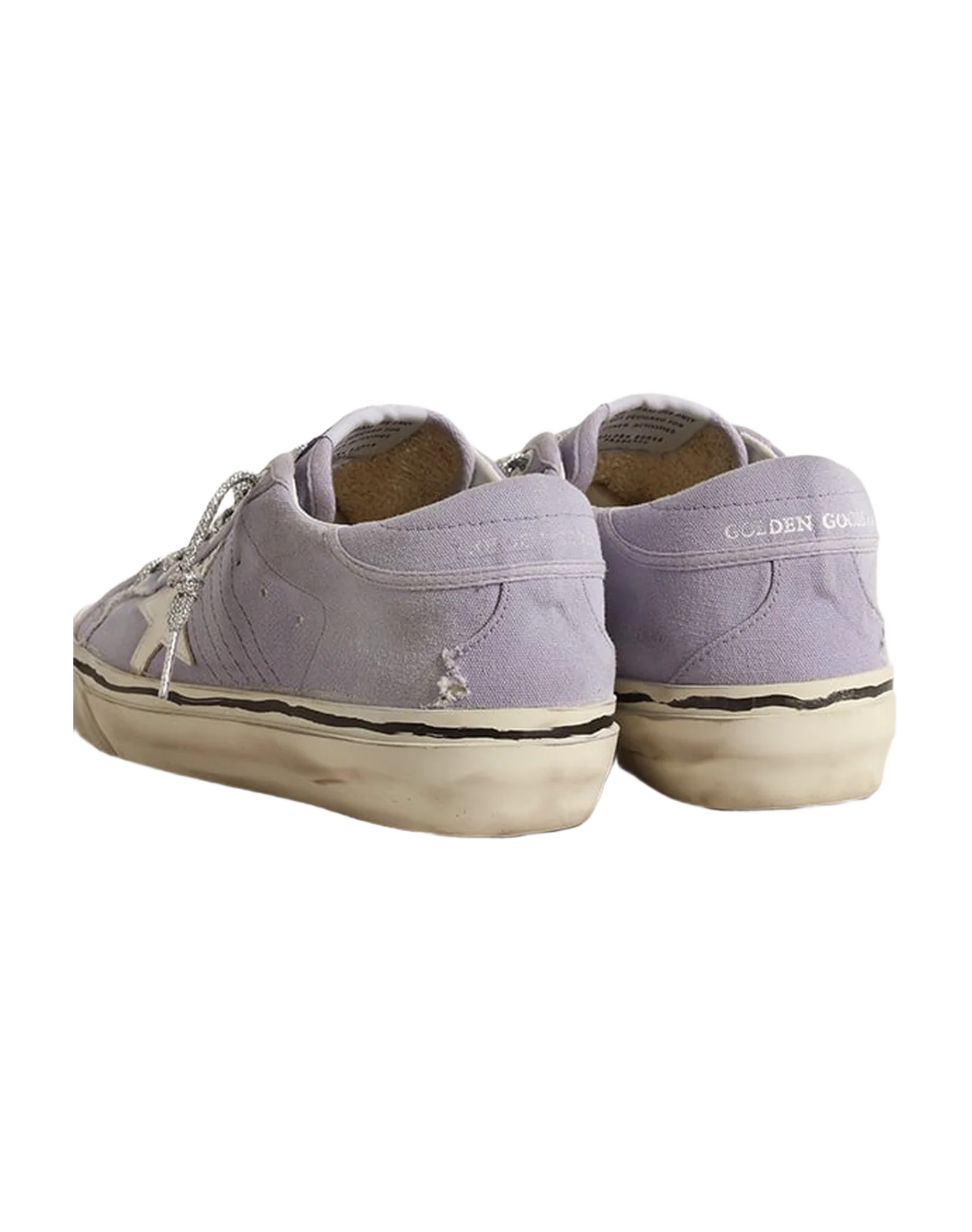 Women | Hi Star Lilac Canvas with White Star | Lilac x White - Image 2