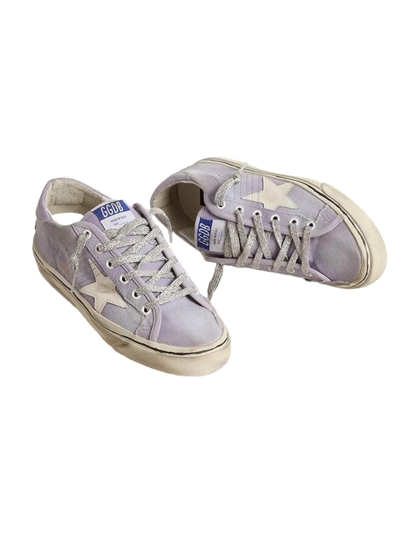 Women | Hi Star Lilac Canvas with White Star | Lilac x White - Image 3