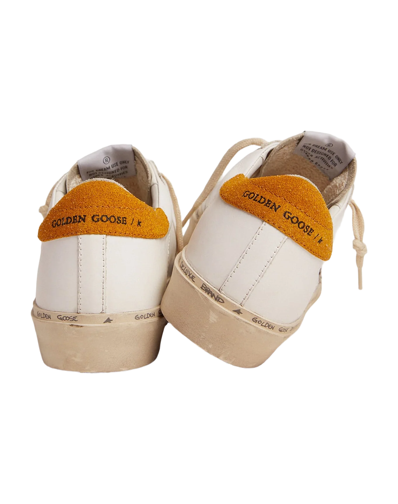 Women | Hi Star Ltd Sneakers with Polka-Dot Pony Skin Star & Suede Heel Tab | White x White Black Pois x Mustard - Image 6