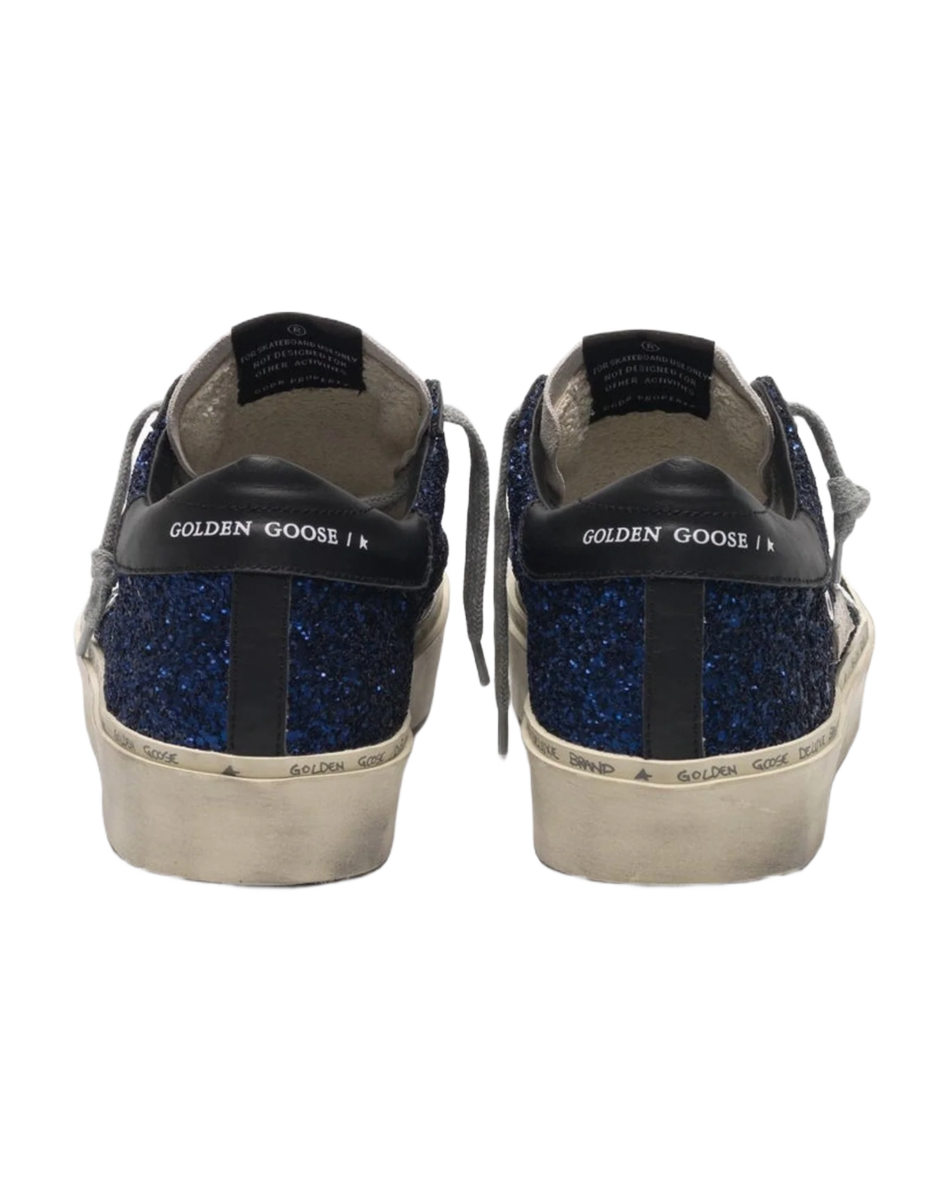 Women | Hi Star Sneakers Suede with Blue Glitter