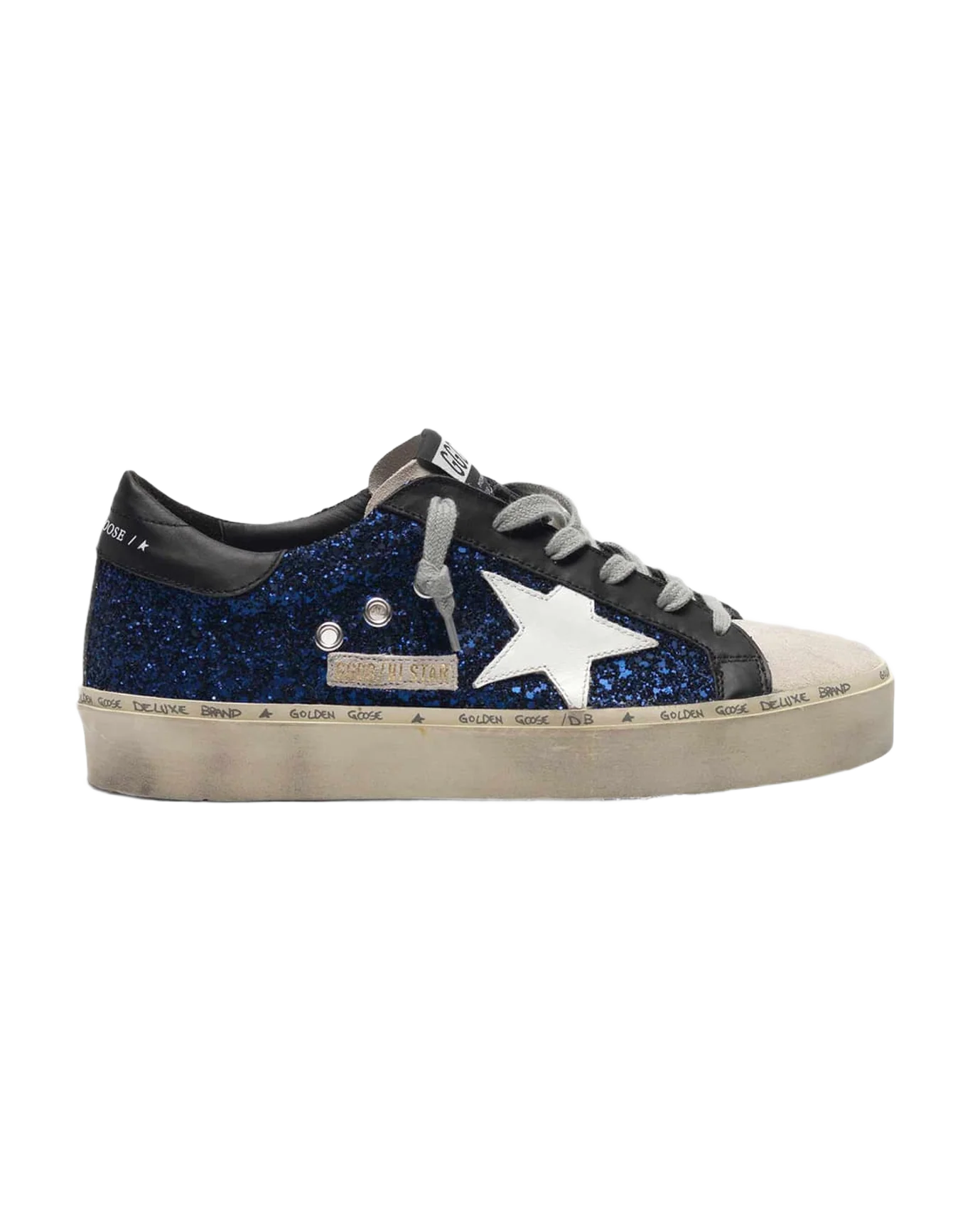 Women | Hi Star Sneakers Suede with Blue Glitter - Image 2