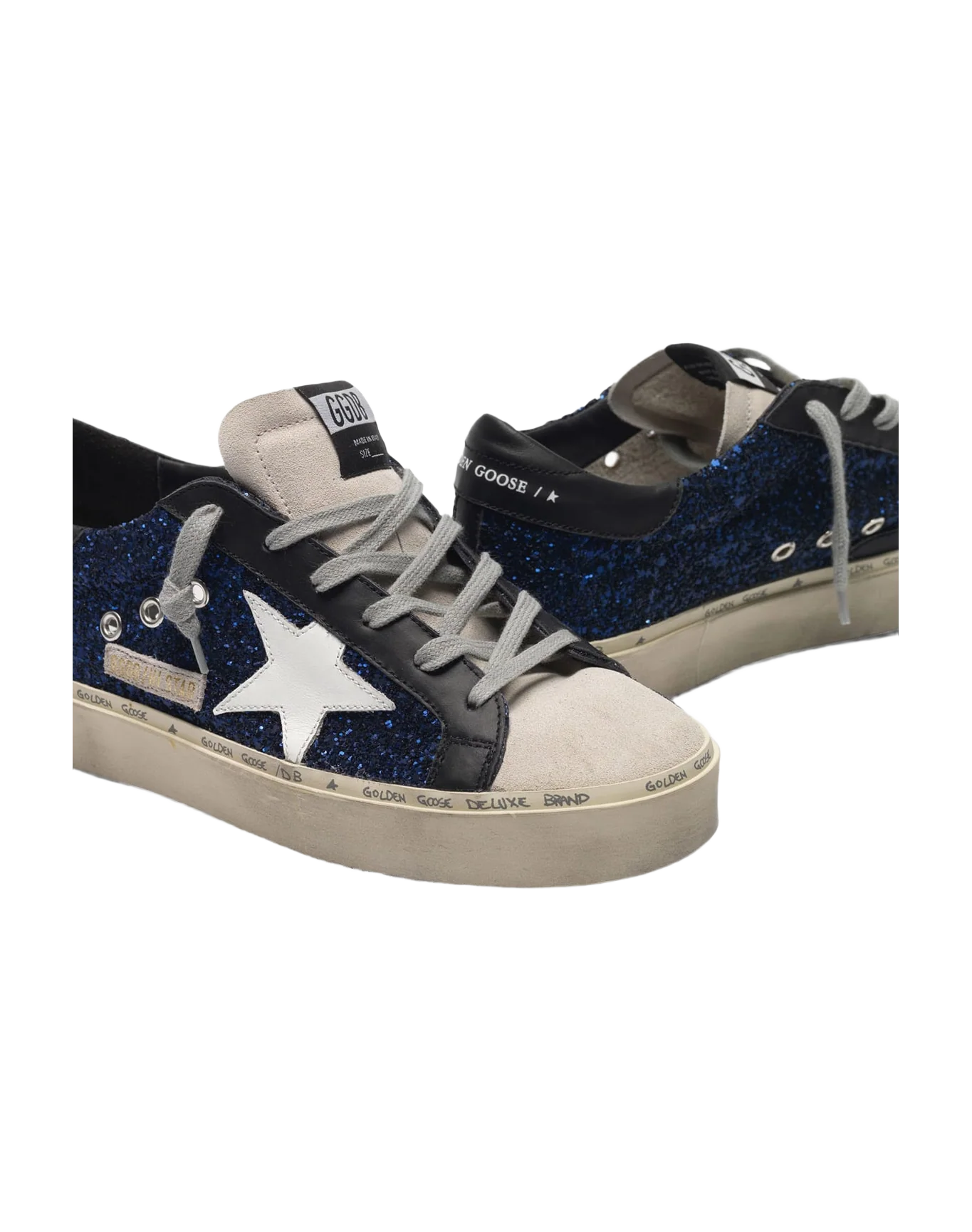 Women | Hi Star Sneakers Suede with Blue Glitter - Image 3