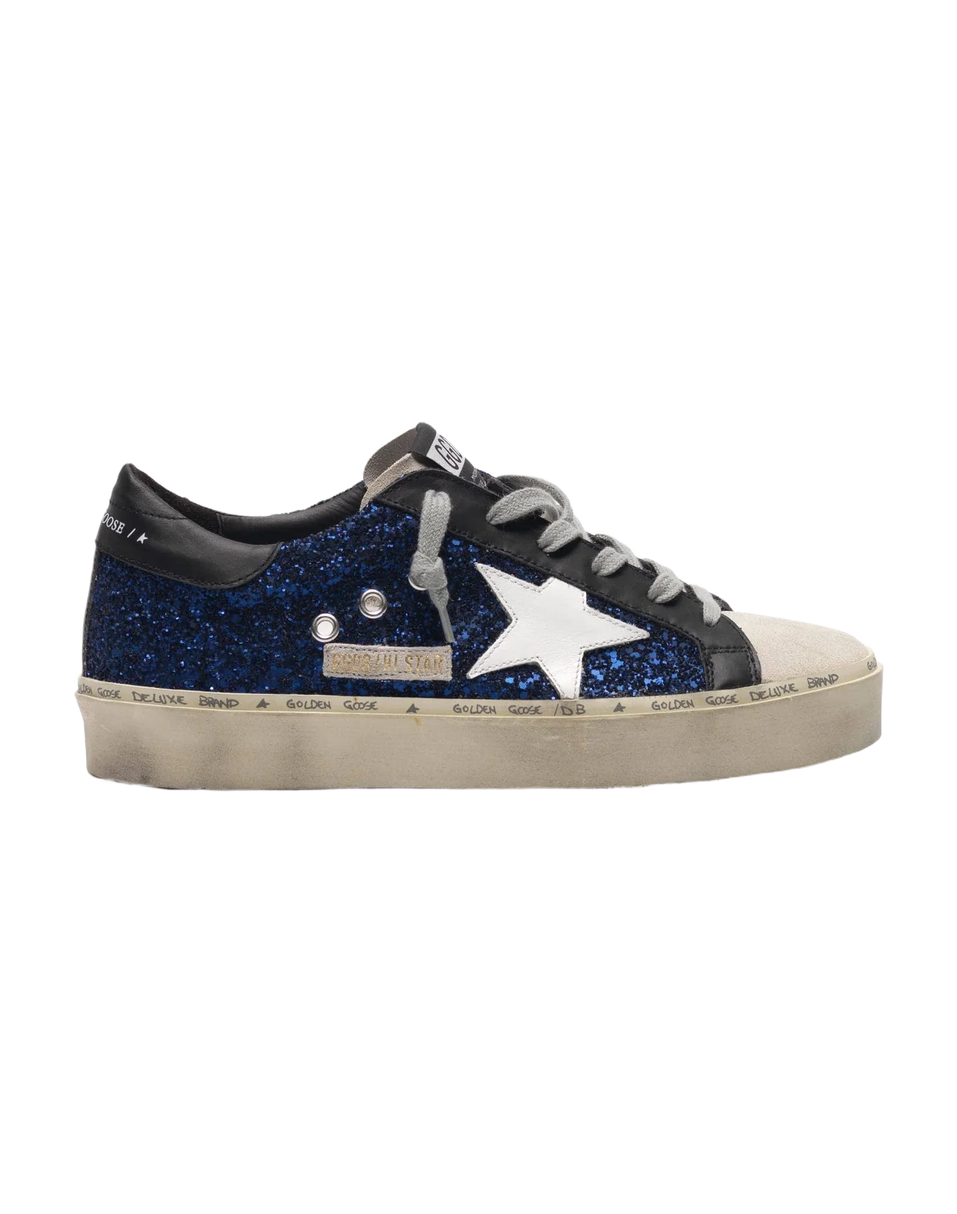 Women | Hi Star Sneakers Suede with Blue Glitter - Image 6