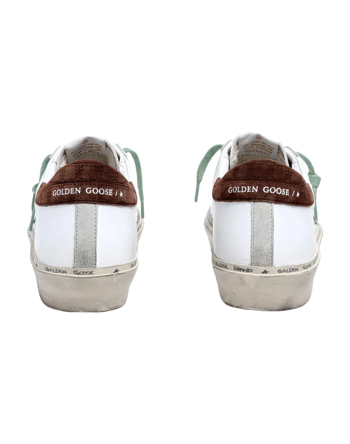 Women | Hi Star Sneakers White Leather with Silver Glitter Star & Brown Hammered Leather Heel Tab | White x Silver x Brown - Image 6