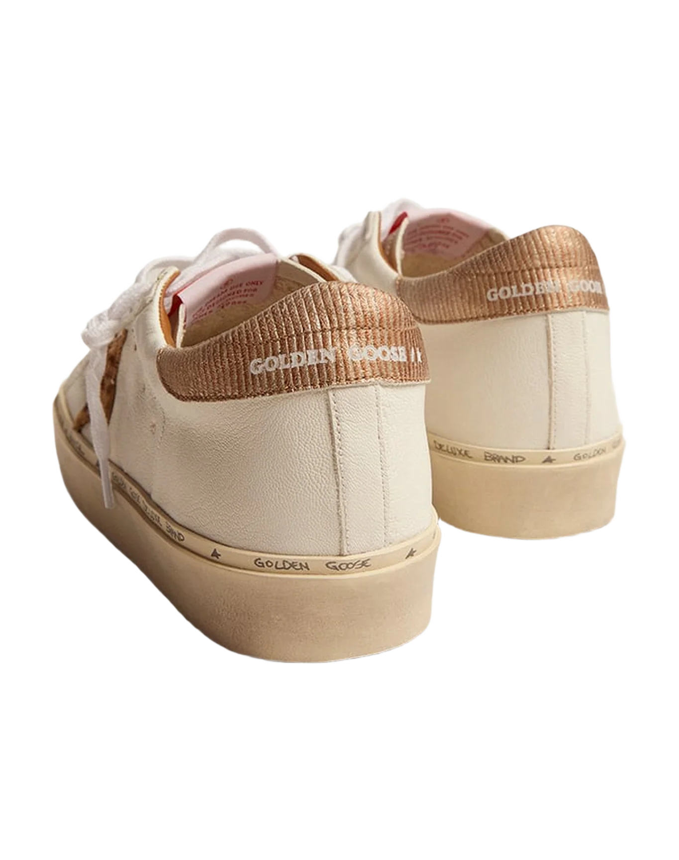 Women | Hi-Star White Leather with Cream Light Brown Giraffe Star | White x Cream Light Brown Giraffe x Sand - Image 4