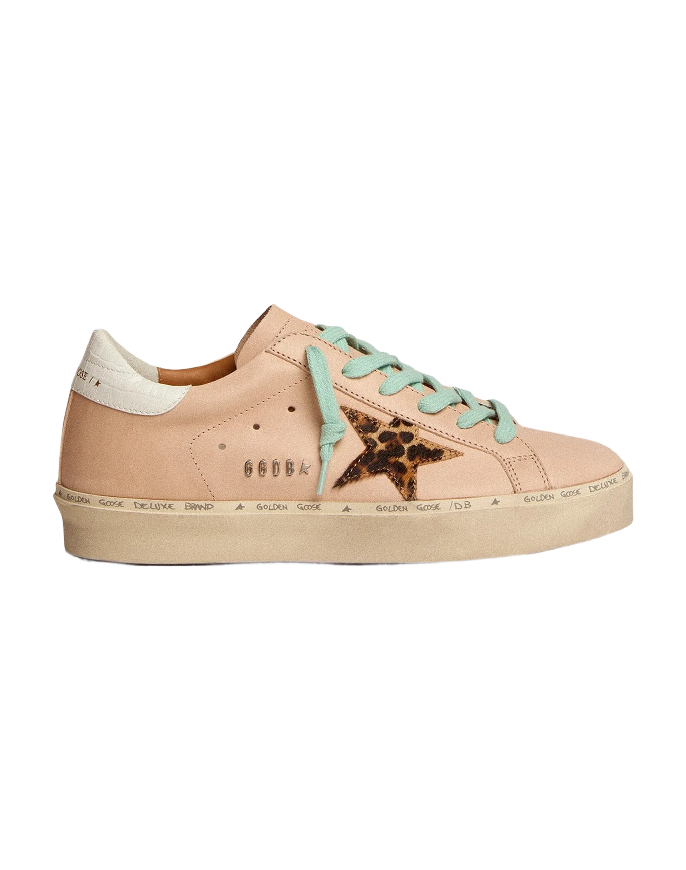 Women | Hi Star with Leopard Print Pony Skin & White Heel Tab | Dove Grey x Beige Brown Leo x White - Image 5