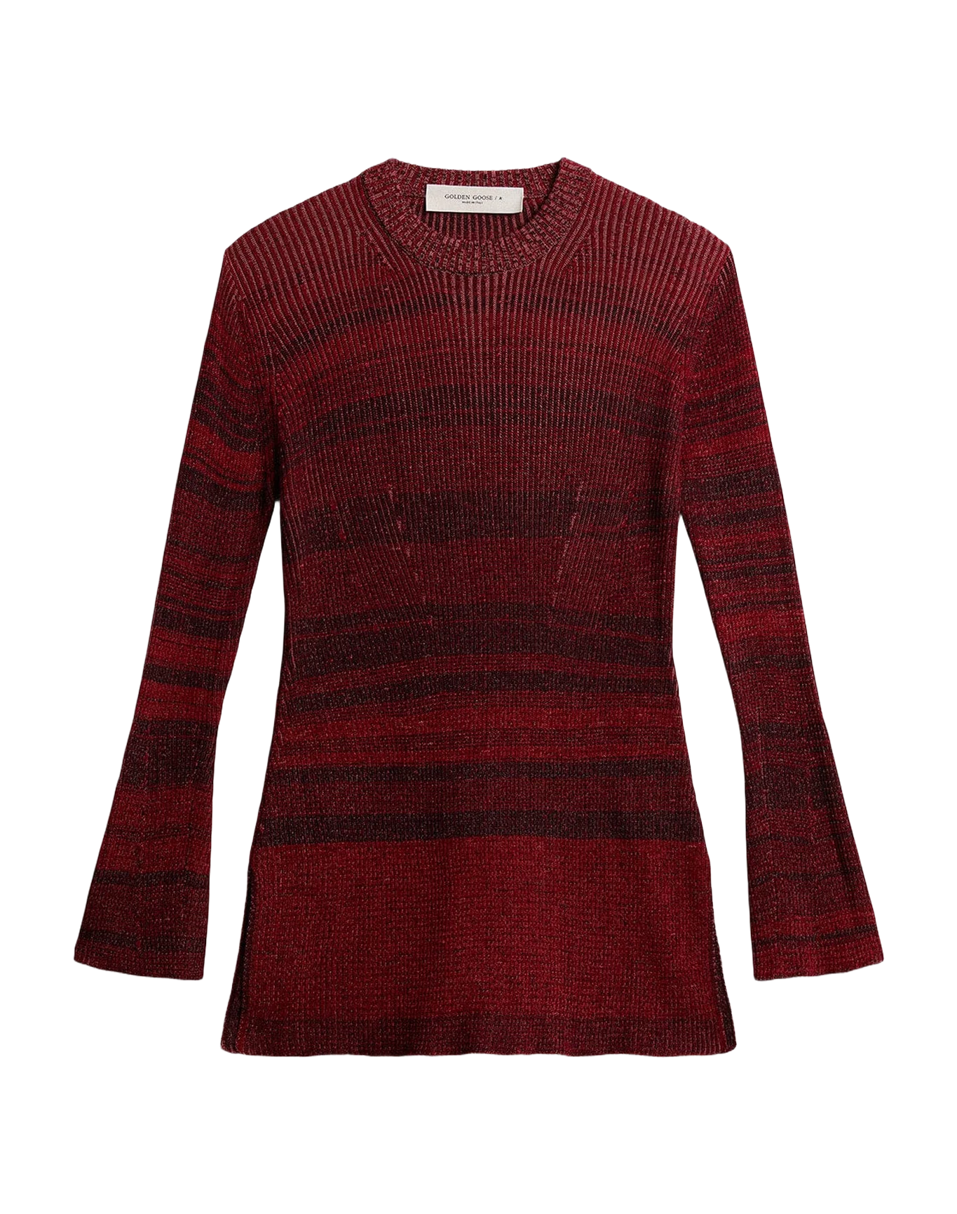 Women | Irregular-Striped Cotton Dress | Catawba Grape - Image 12