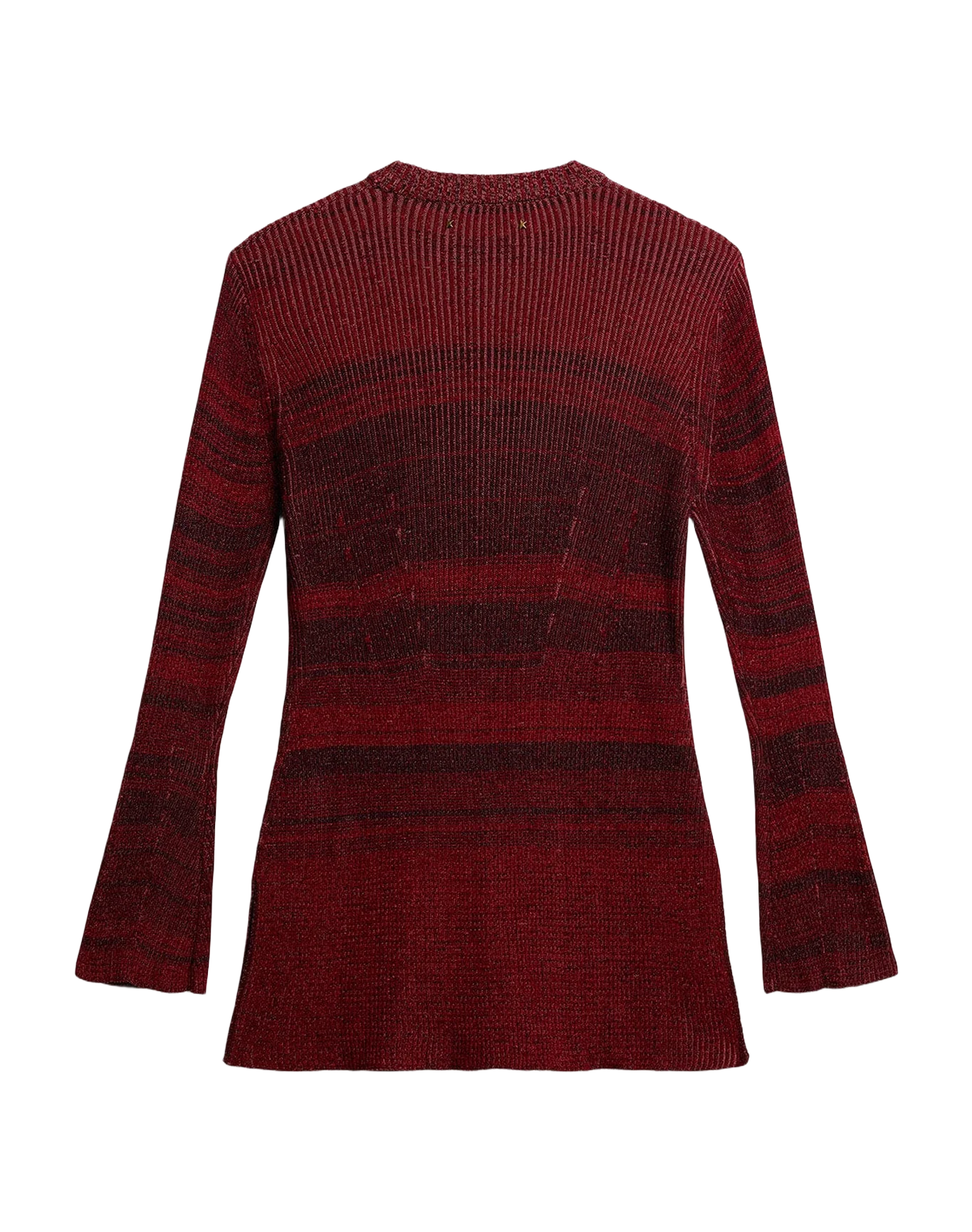 Women | Irregular-Striped Cotton Dress | Catawba Grape - Image 9