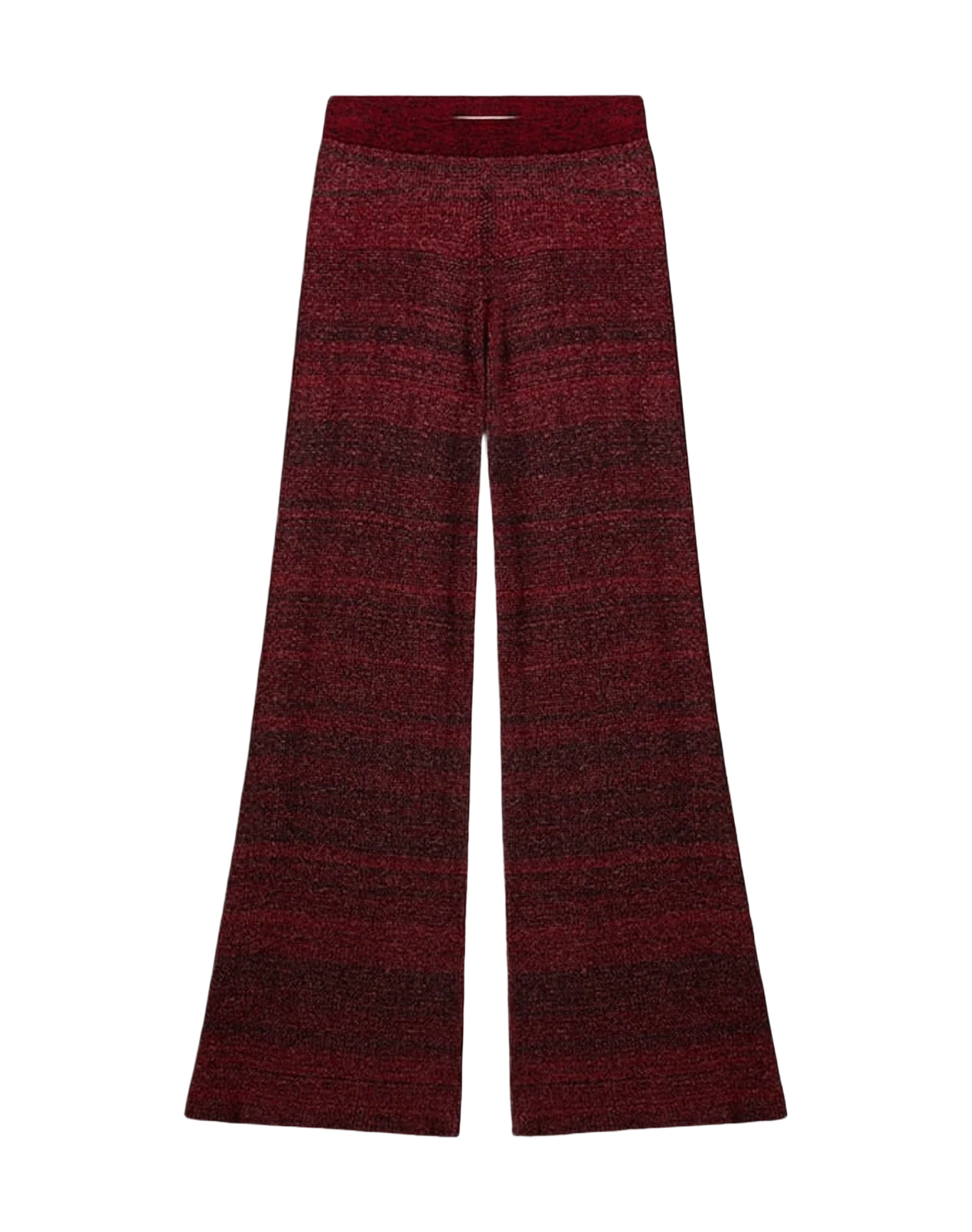 Women | Irregular-Striped Cotton Pants | Catawba Grape