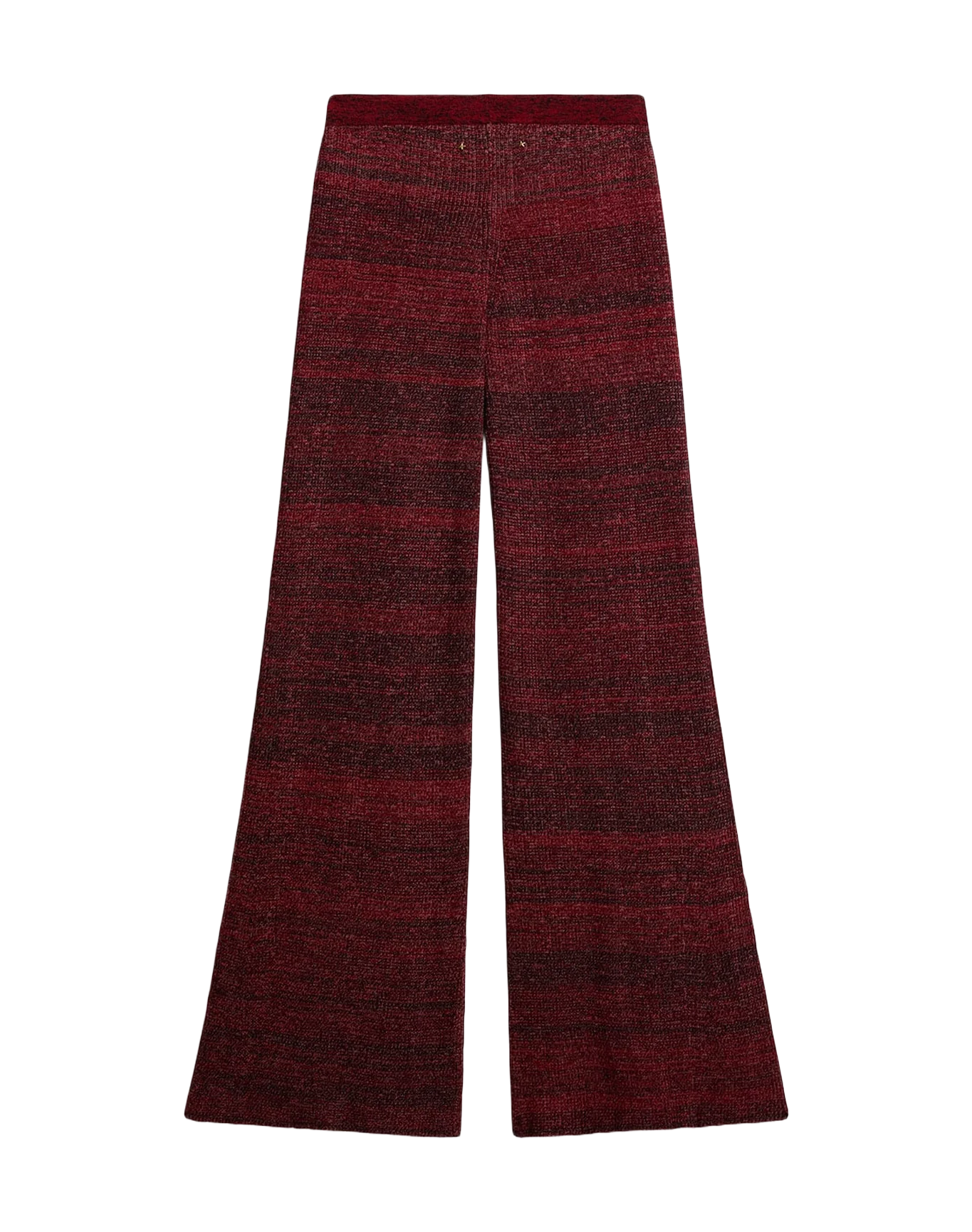 Women | Irregular-Striped Cotton Pants | Catawba Grape - Image 2