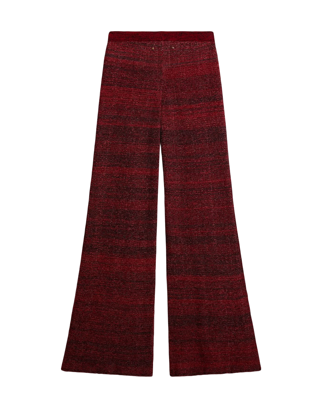 Women | Irregular-Striped Cotton Pants | Catawba Grape - Image 3
