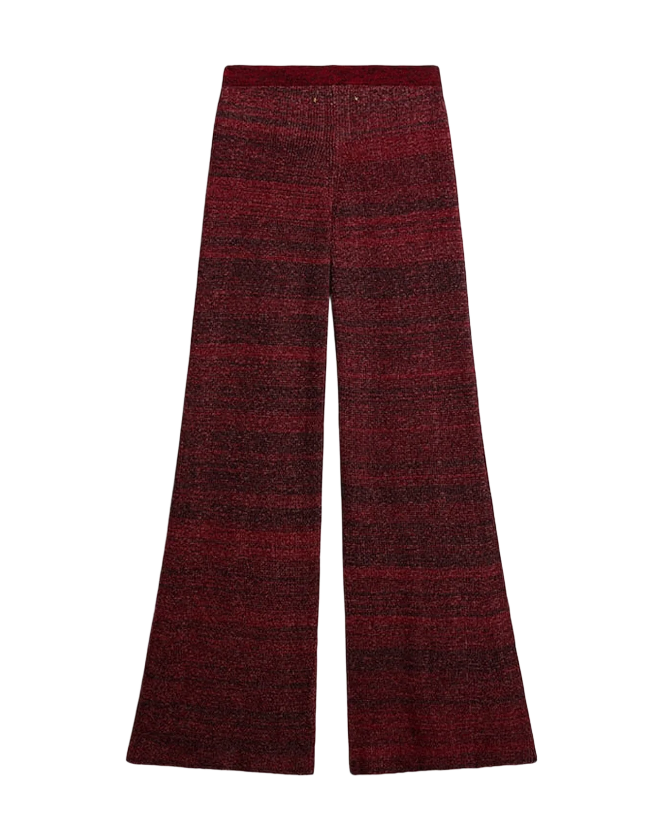 Women | Irregular-Striped Cotton Pants | Catawba Grape - Image 9