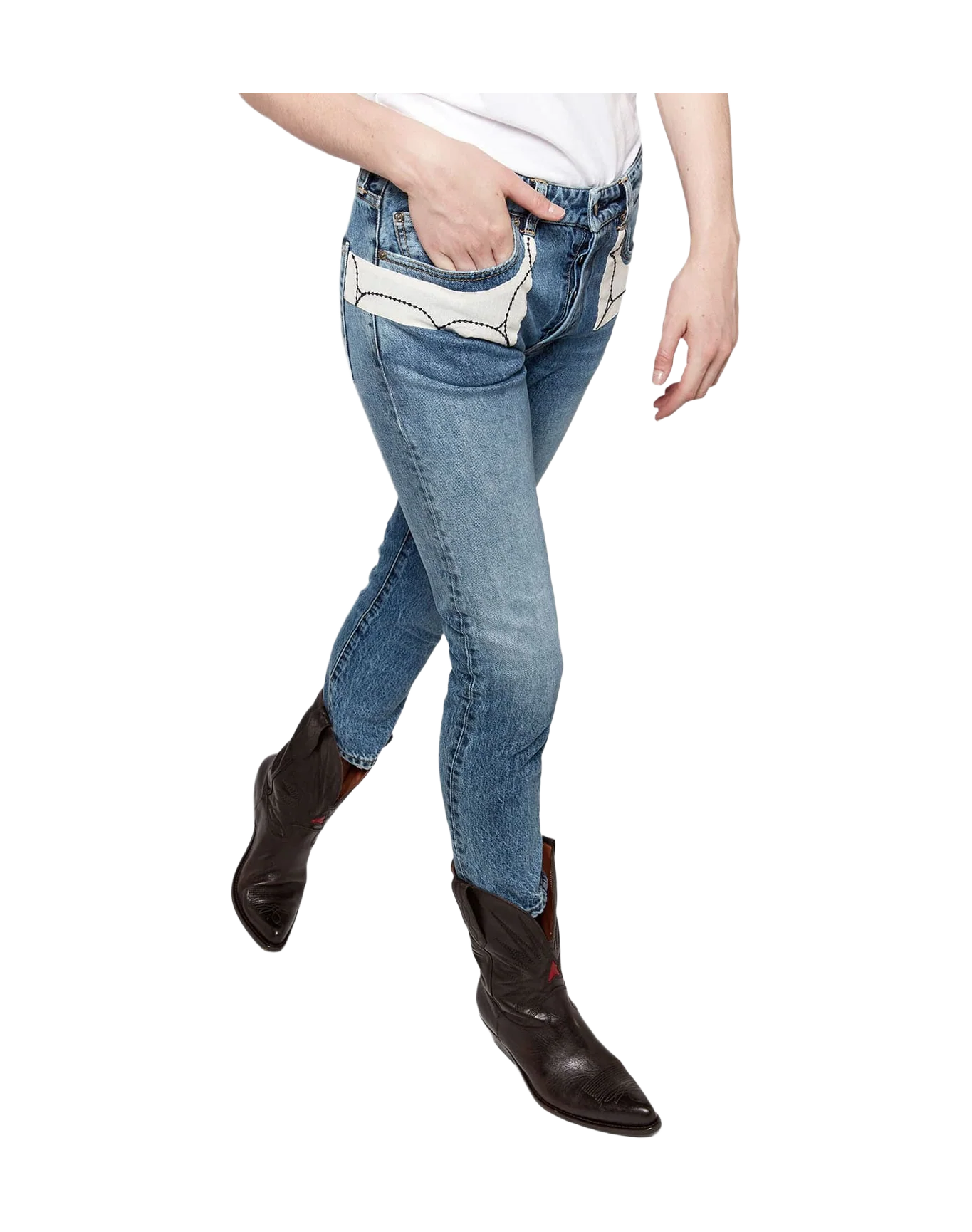 Women | Jolly Jeans Cotton Denim with Embroidered Patches - Image 3