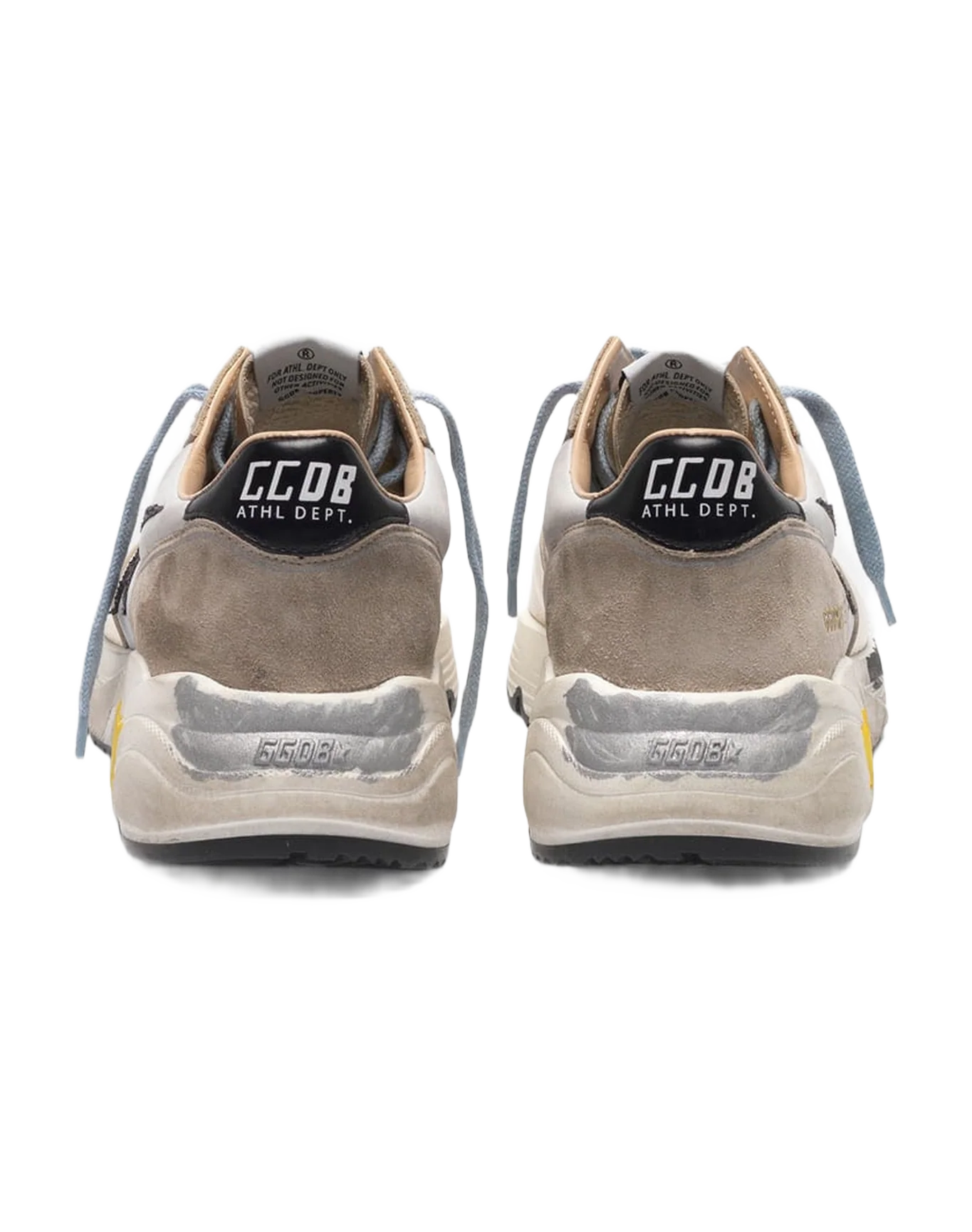Women | Laminated Running Sneakers, Nubuck Insert & Glittery Star - Image 3