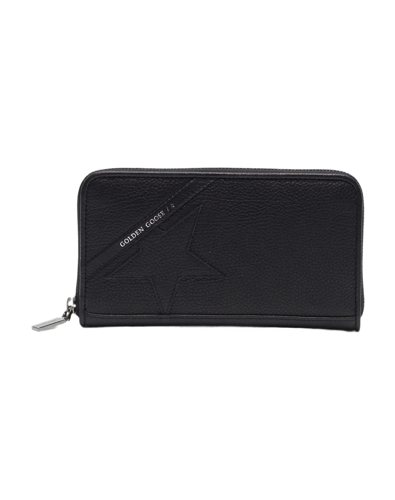 Women | Large Black Star Wallet | Black - Image 3