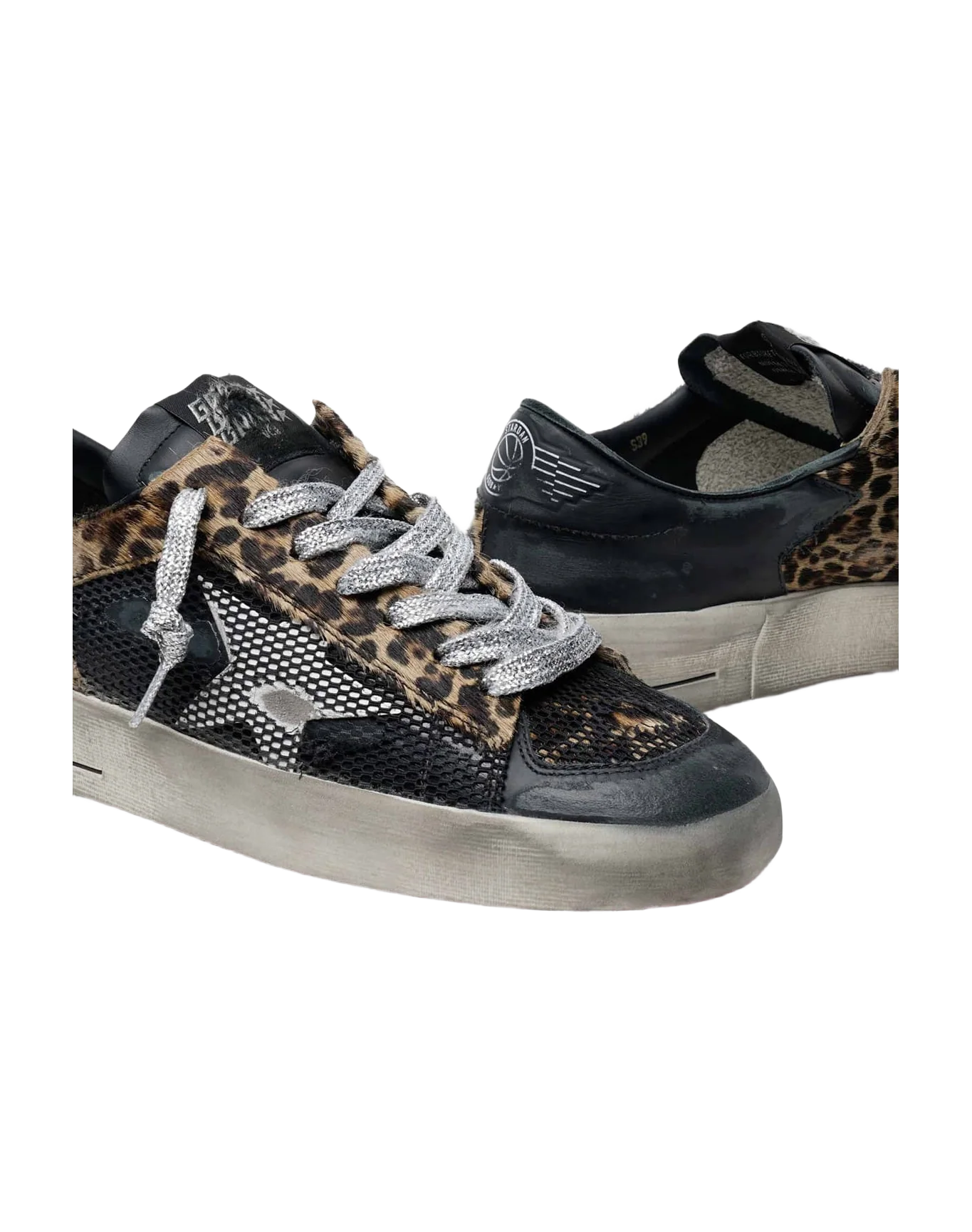 Women | Leopard-Print Stardan Sneakers with Fuchsia Sole - Image 4