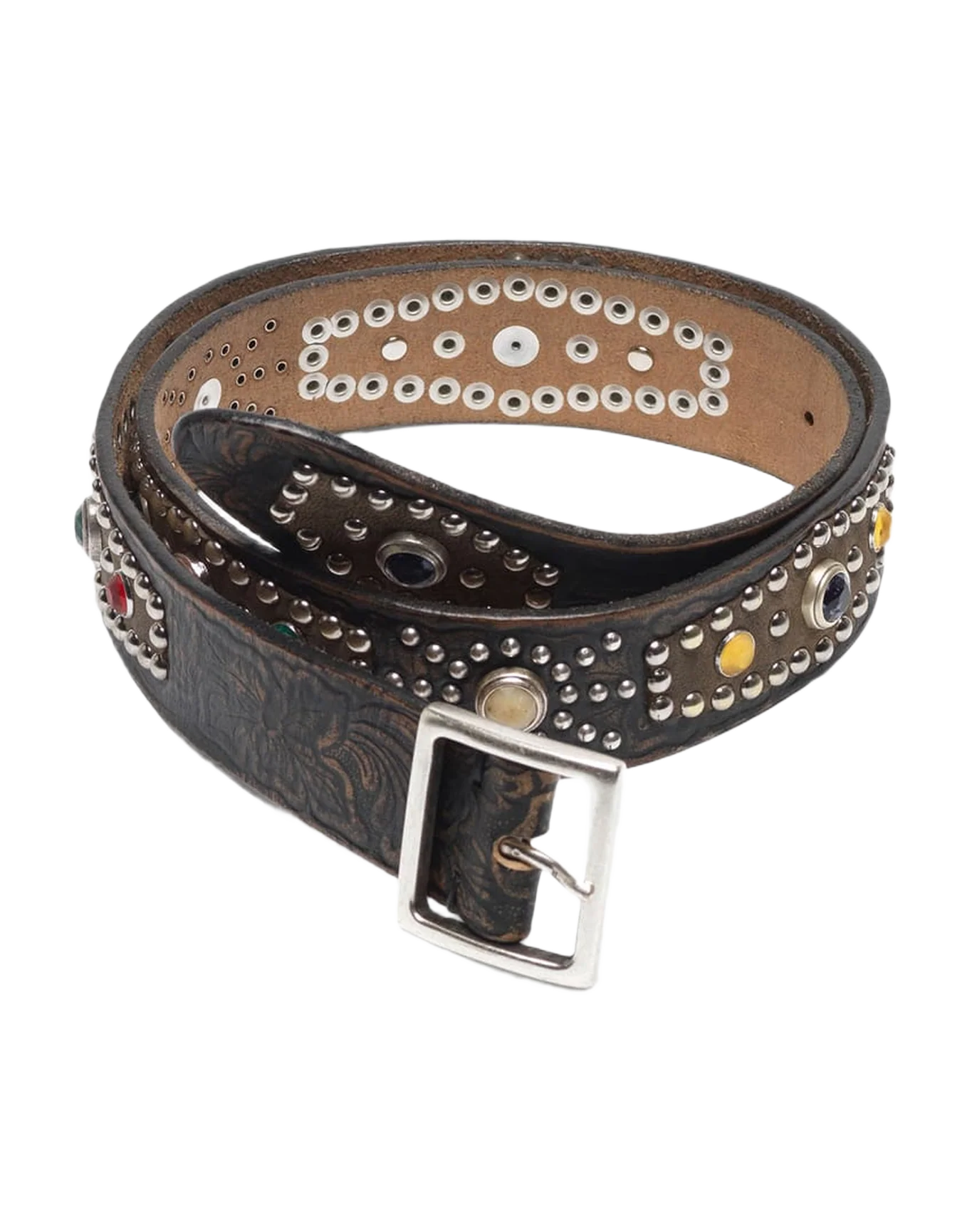 Women | Loretto Leather Belt with Decorative Studs - Image 2