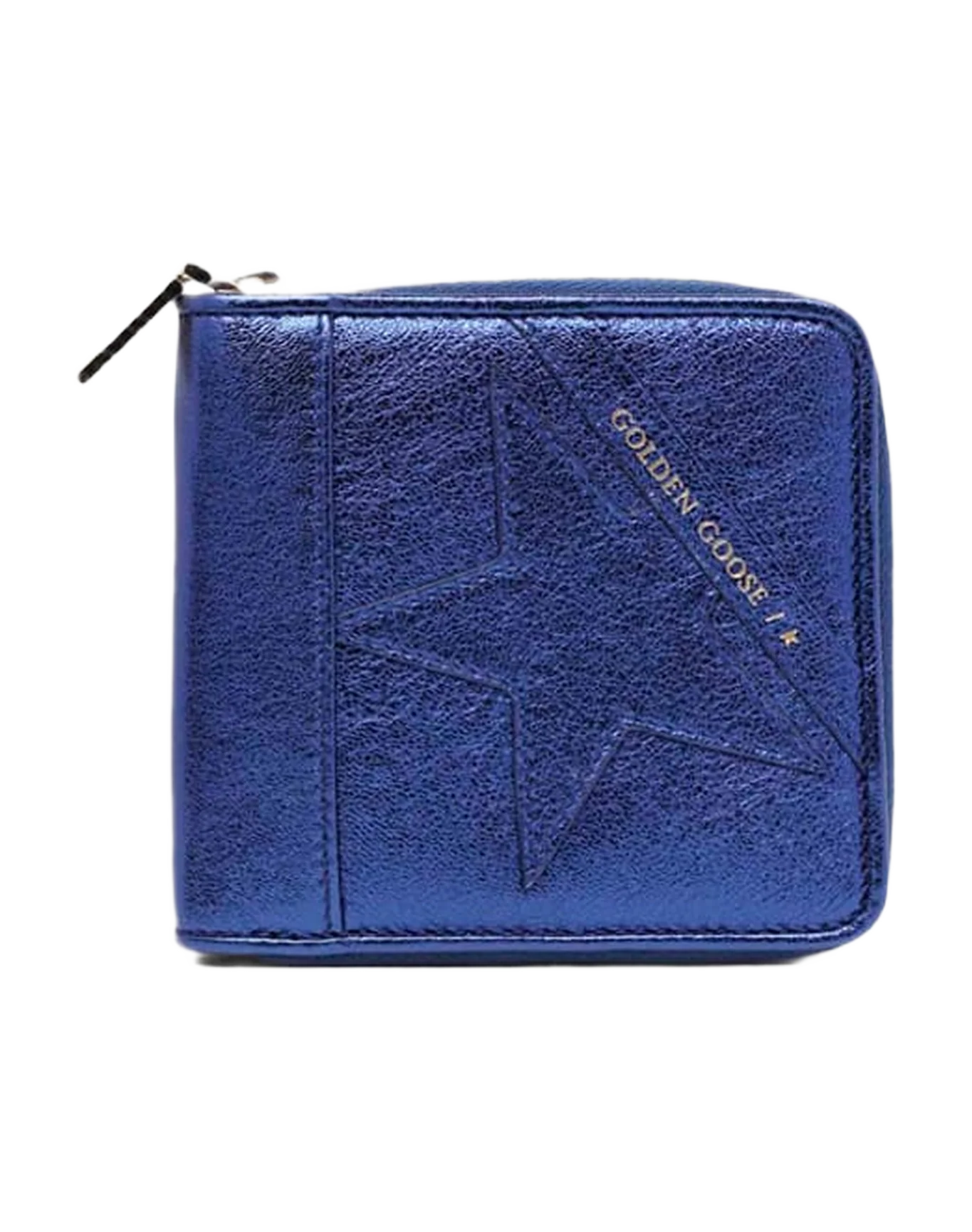 Women | Medium Metallic Blue Star Wallet - Image 2