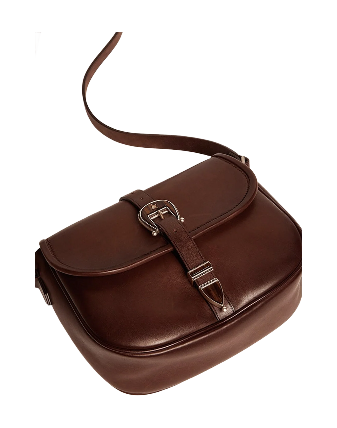Women | Medium Rodeo Bag Dark Tan Leather | Testa Di Moro - Image 3