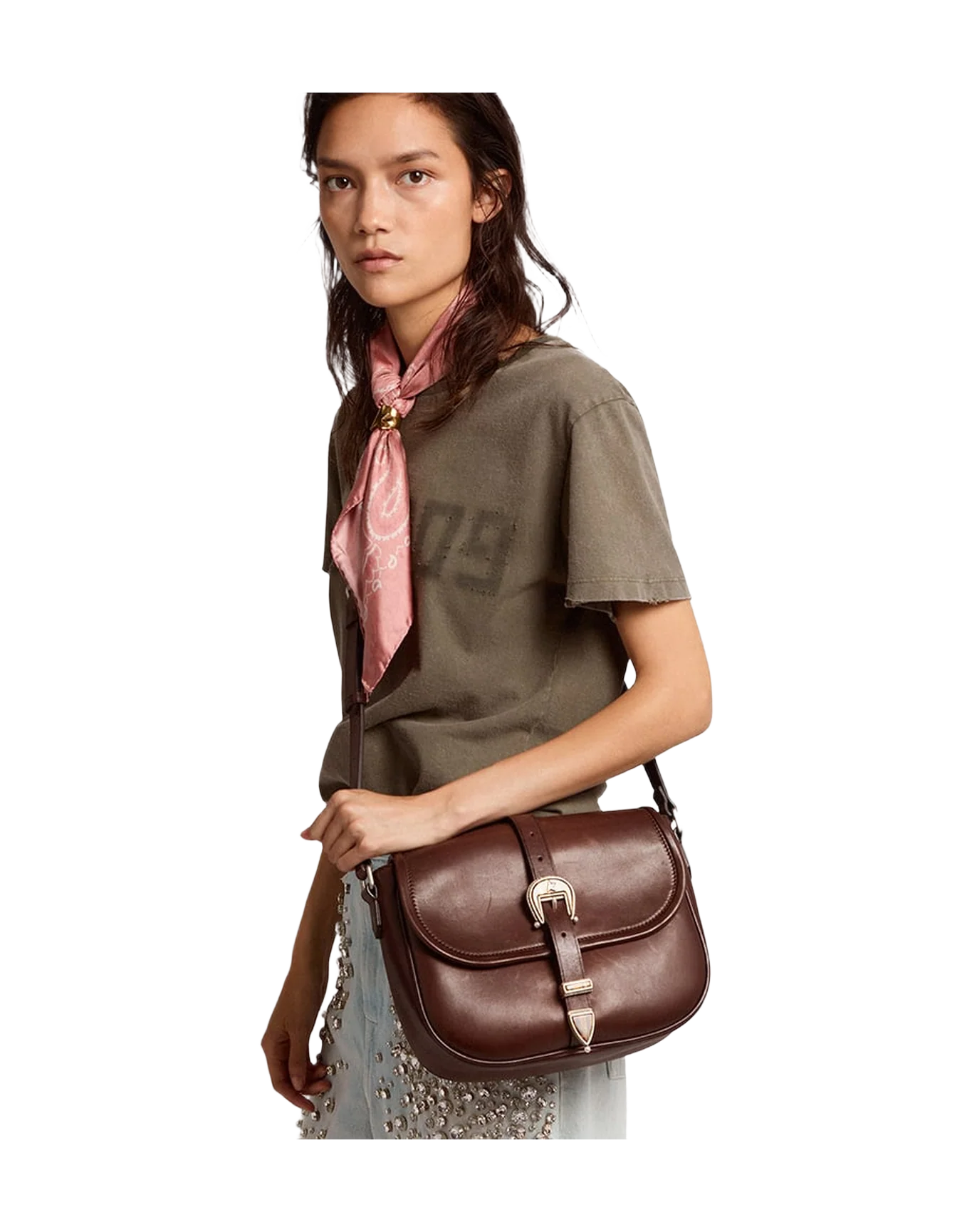 Women | Medium Rodeo Bag Dark Tan Leather | Testa Di Moro - Image 6