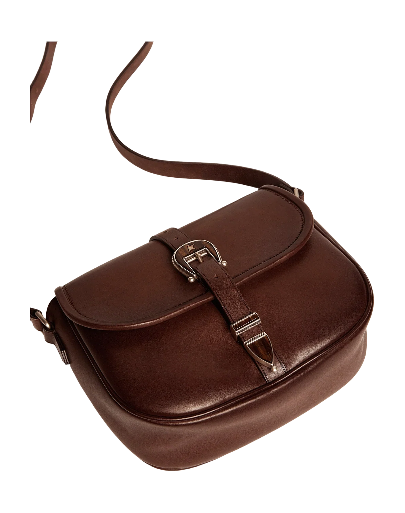 Women | Medium Rodeo Bag Dark Tan Leather | Testa Di Moro - Image 7
