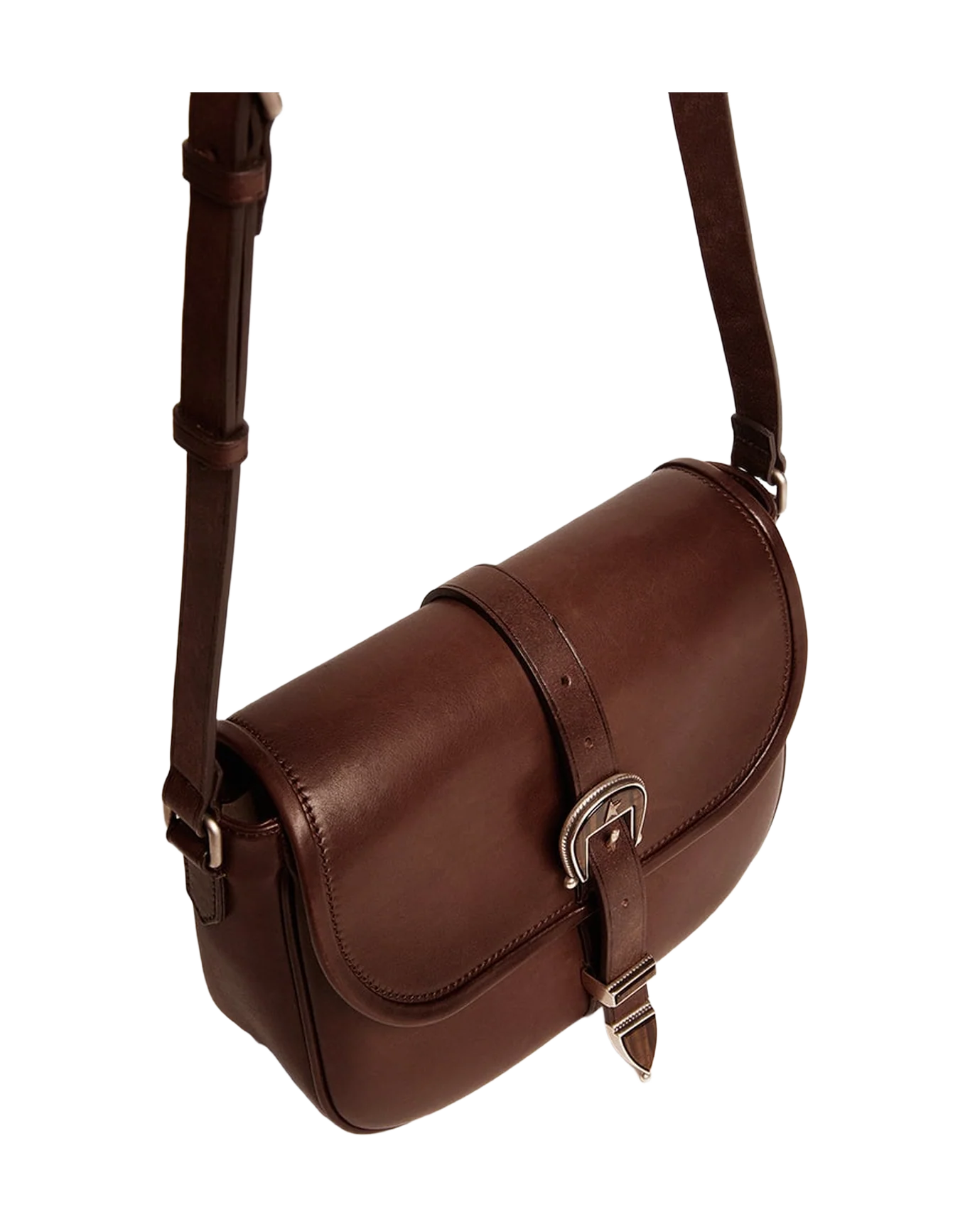 Women | Medium Rodeo Bag Dark Tan Leather | Testa Di Moro - Image 8
