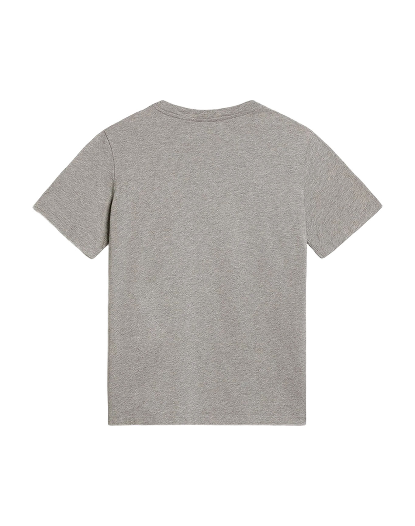 Women | Mélange Gray T-Shirt with Gold Star On The Front | Medium Grey Melange x Gold - Image 2