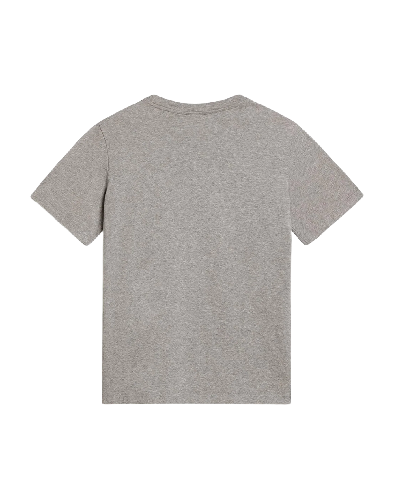 Women | Mélange Gray T-Shirt with Gold Star On The Front | Medium Grey Melange x Gold - Image 4