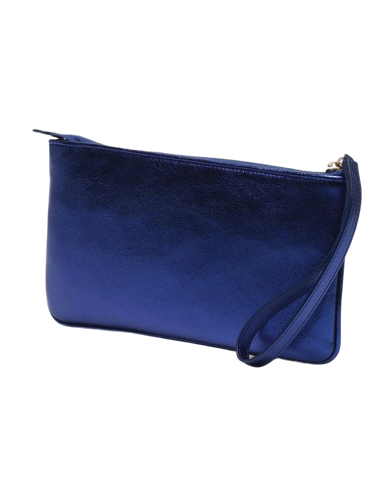 Women | Metallic Blue Star Wrist Clutch Bag - Image 8