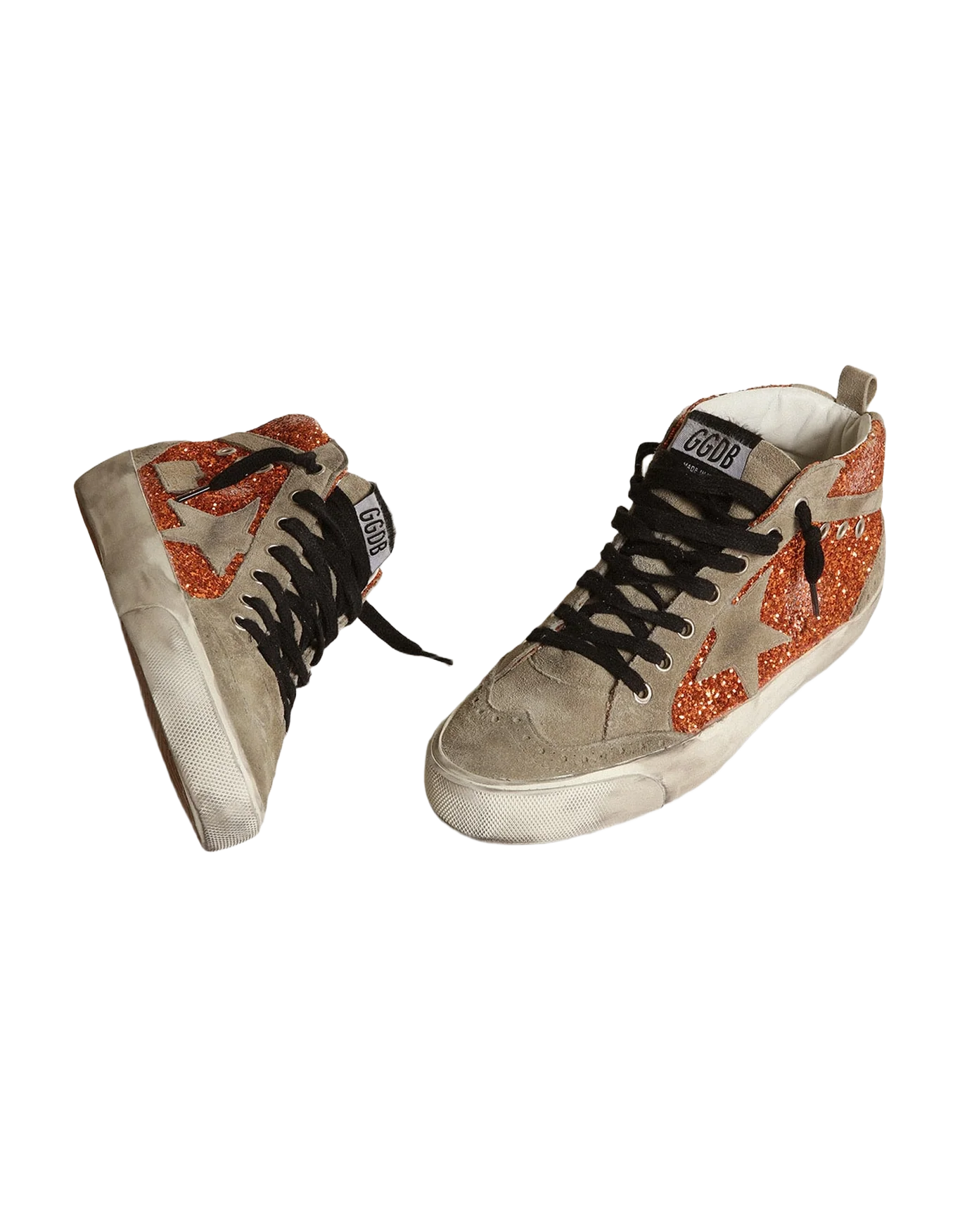 Women | Mid Star Cinnamon Glitter with Ice-Gray Suede Star & Flash | Cinnamon x Ice - Image 2