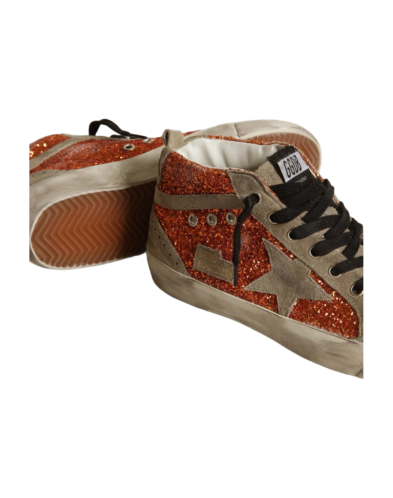 Women | Mid Star Cinnamon Glitter with Ice-Gray Suede Star & Flash | Cinnamon x Ice - Image 7