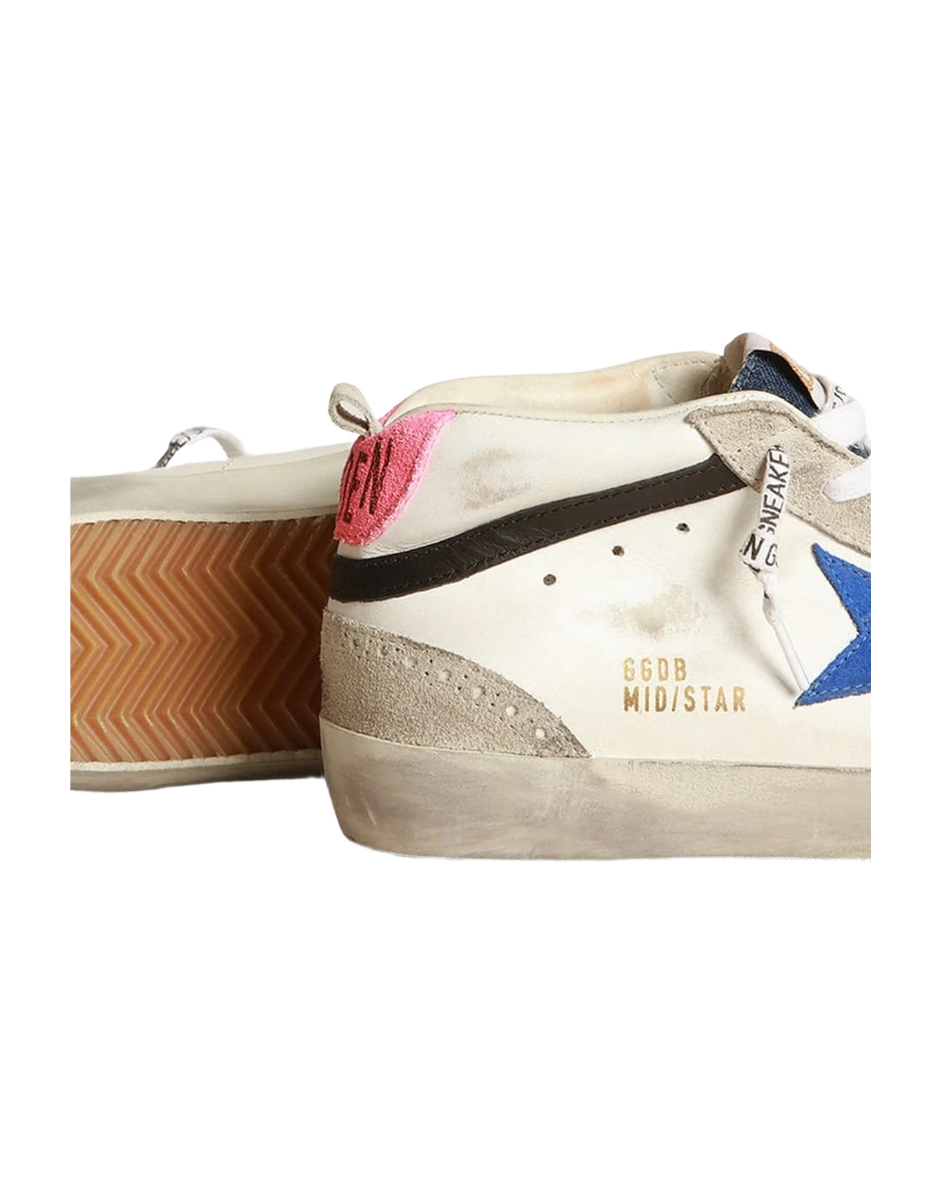 Women | Mid Star Leather Upper & Wave Suede Star Denim Toe | White x Ice x Bluette x Black x Fuchsia - Image 5