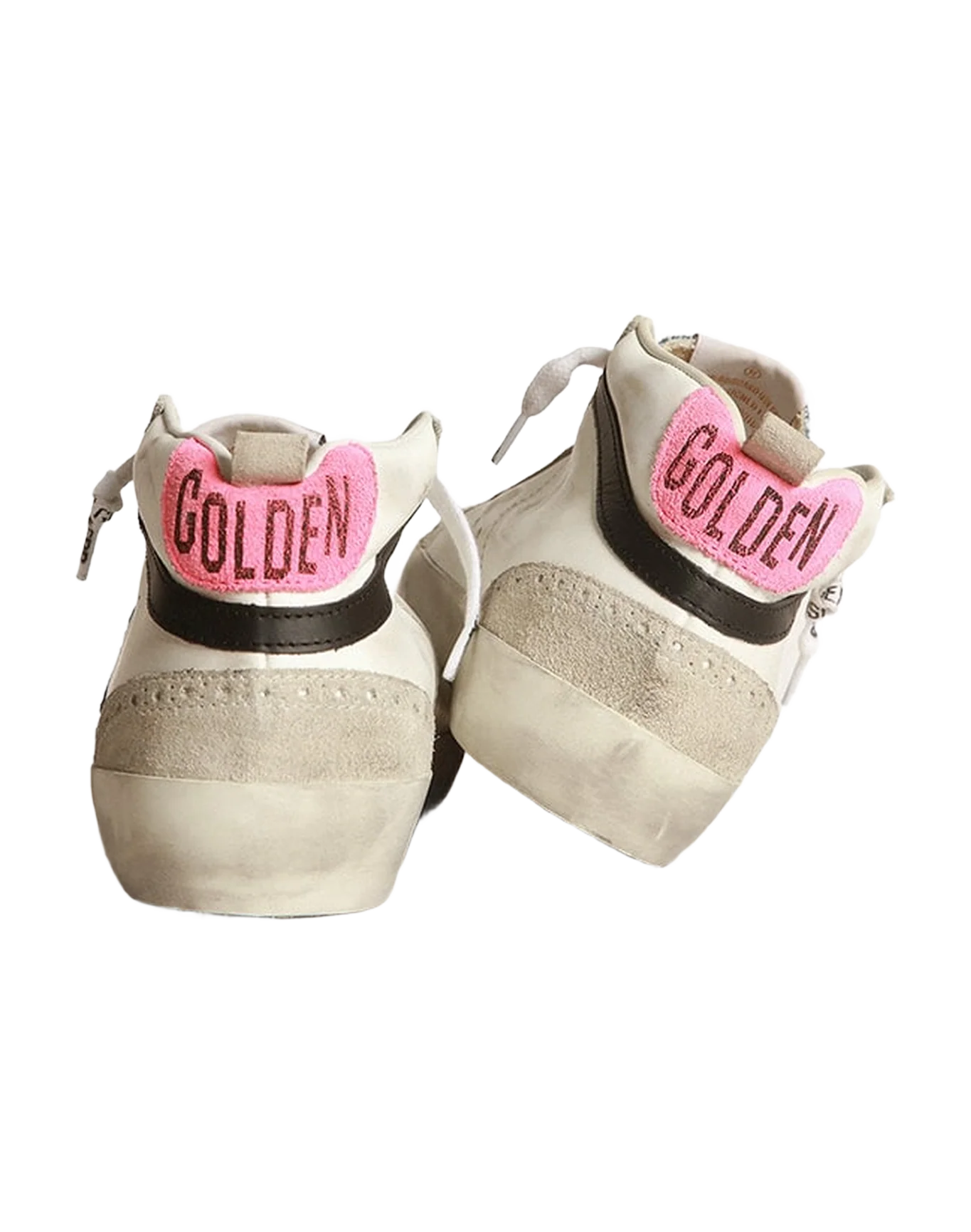 Women | Mid Star Leather Upper & Wave Suede Star Denim Toe | White x Ice x Bluette x Black x Fuchsia - Image 8