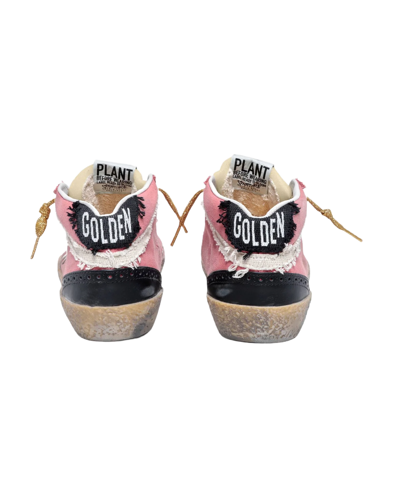 Women | Mid Star Pink Denim with White Leather Star | Salmon x White x Ice x Beige - Image 2