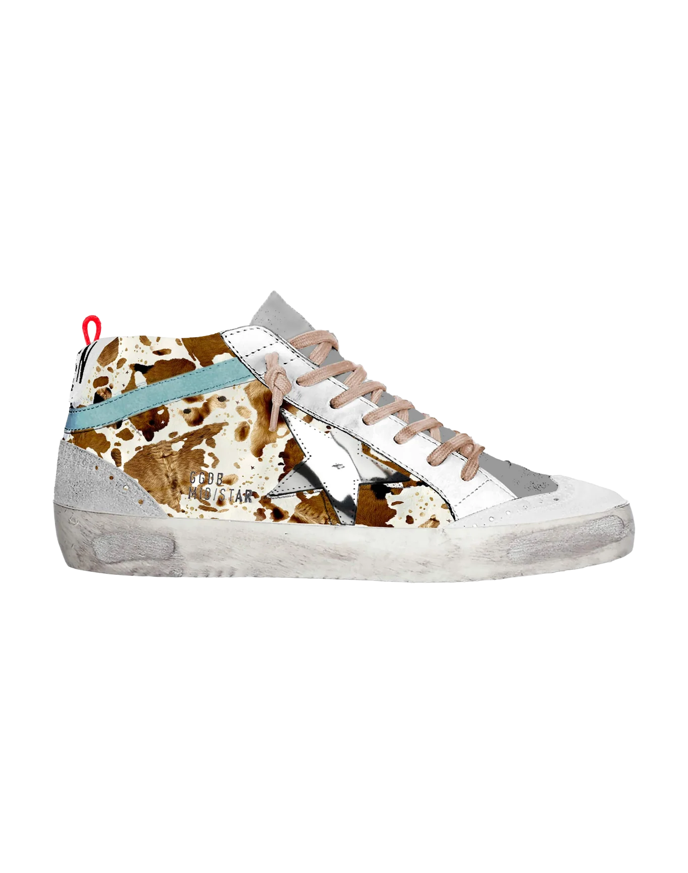 Women | Mid Star Sneakers Cow-Print Pony Skin - Image 3