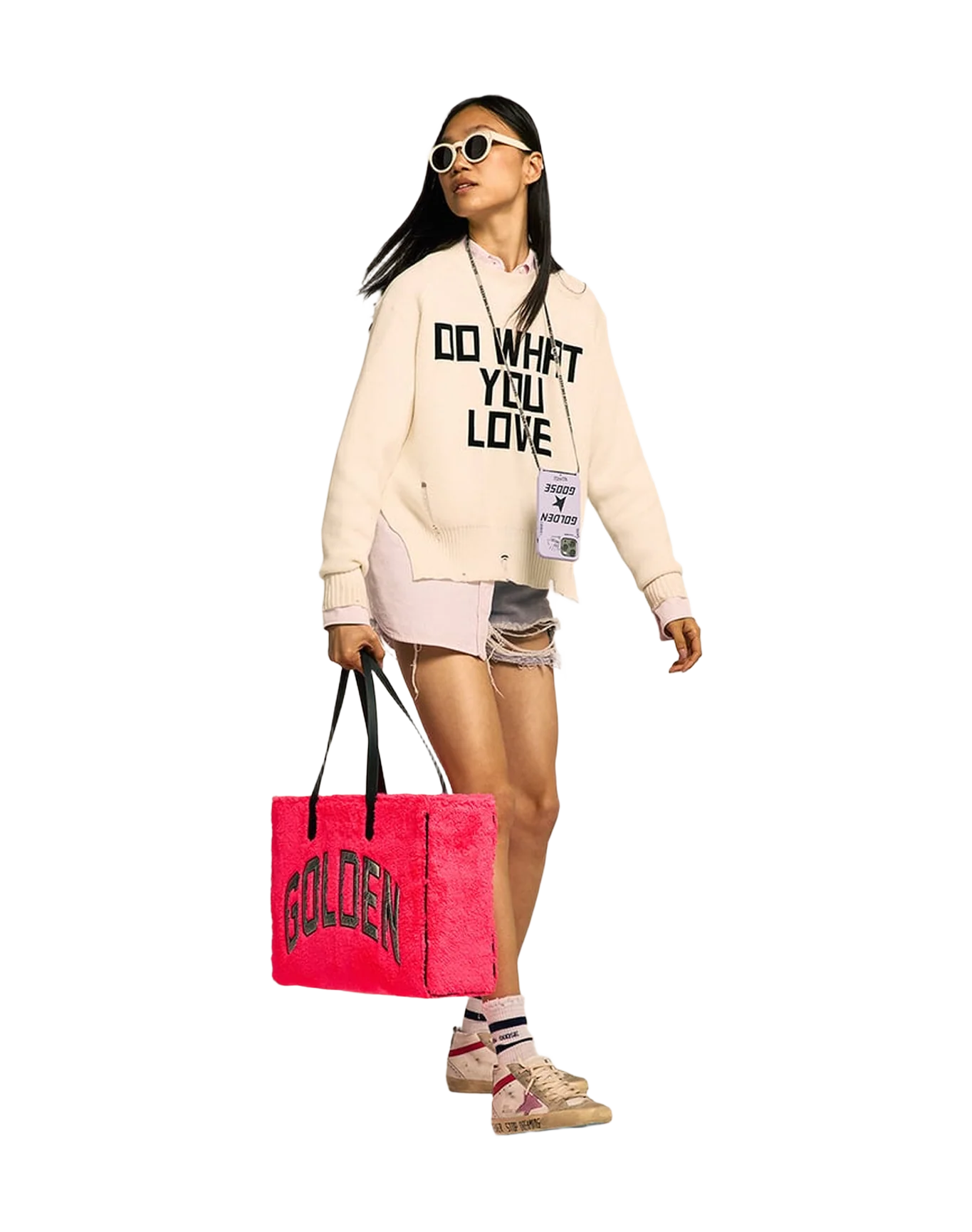 Women | Mid Star Sneakers White Leather with Pink Star & Black Lettering | White x Ice x Baby Pink x Dark Pink - Image 7