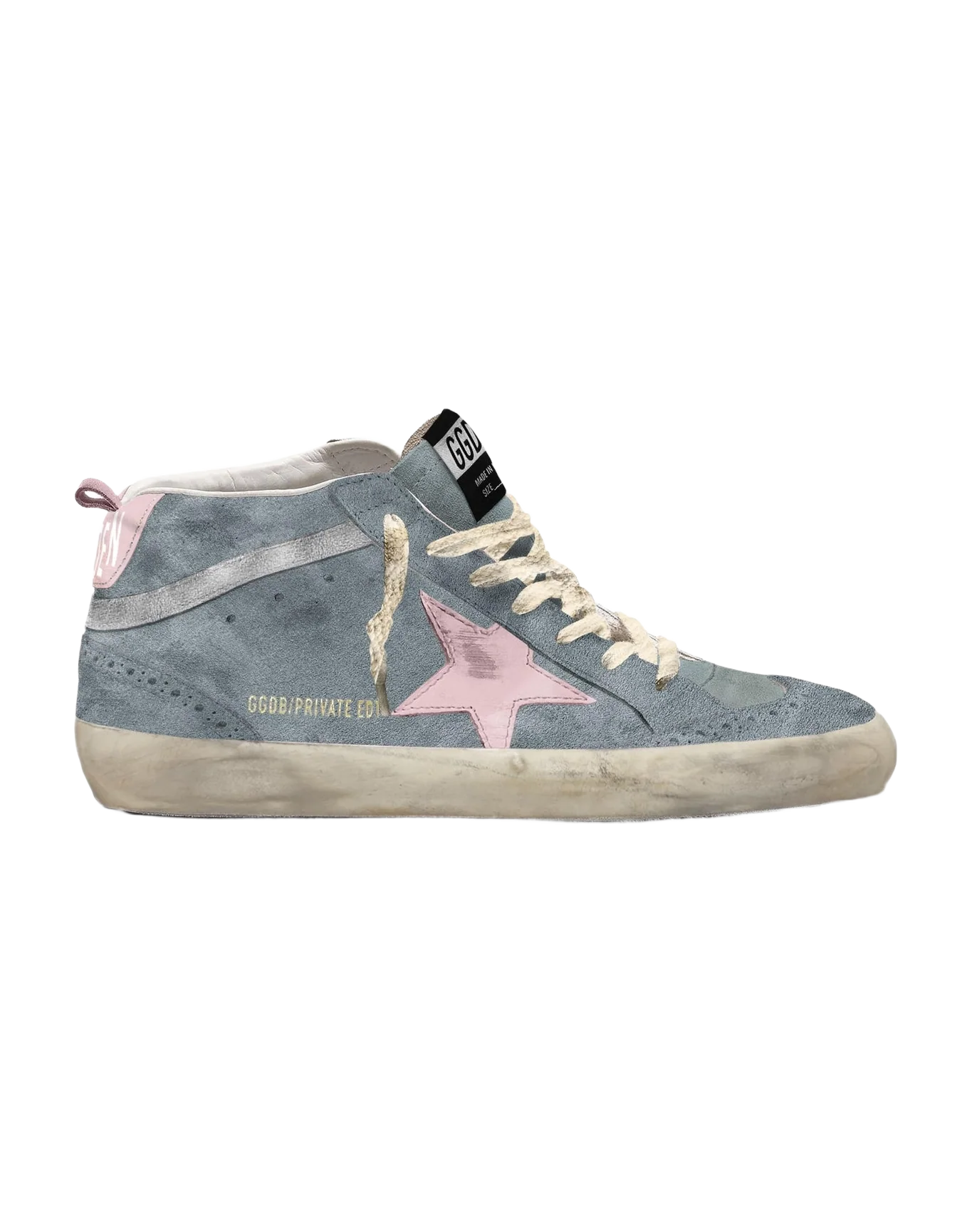 Women | Mid Star with Pink Star & Grey Flash | Silver Blue x Pink x Silver