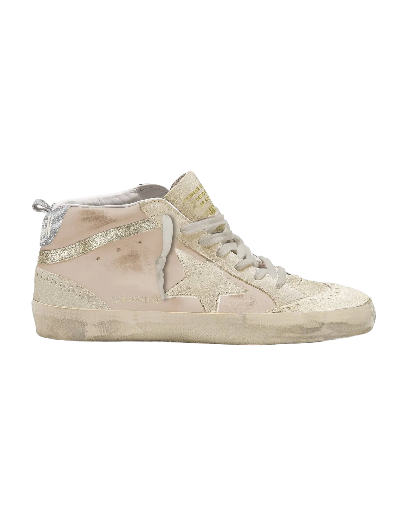 Women | Mid Star with Suede Star & Gold Flash | Smoke Grey x Seedpearl x Platinum x Silver