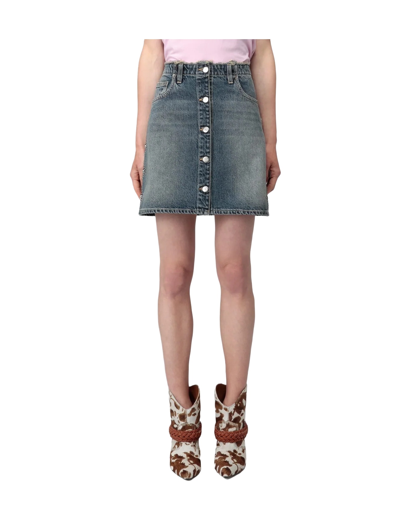 Women | Mini Sadie Skirt Oil Wash - Image 2