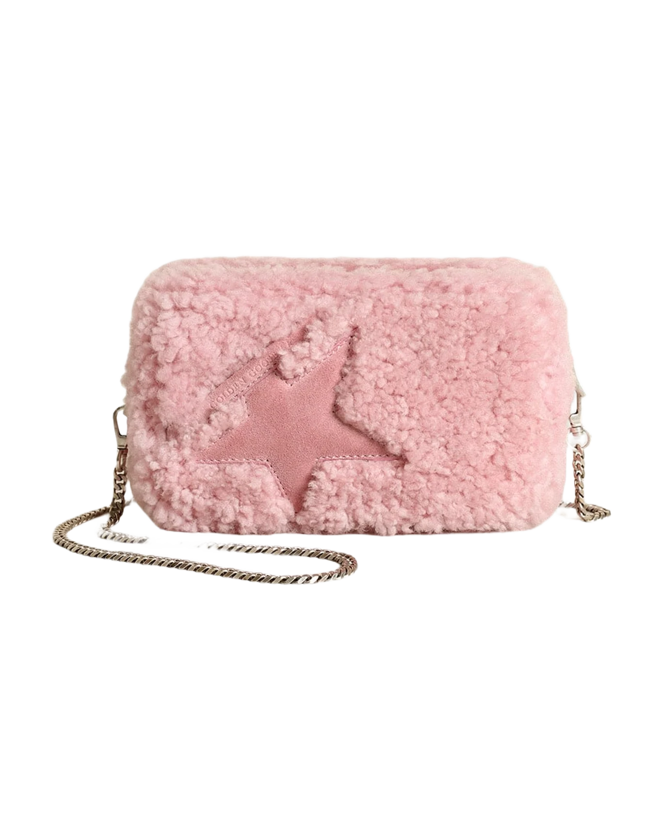 Women | Mini Star Bag Pink Shearling with Suede Star | Baby Pink - Image 10
