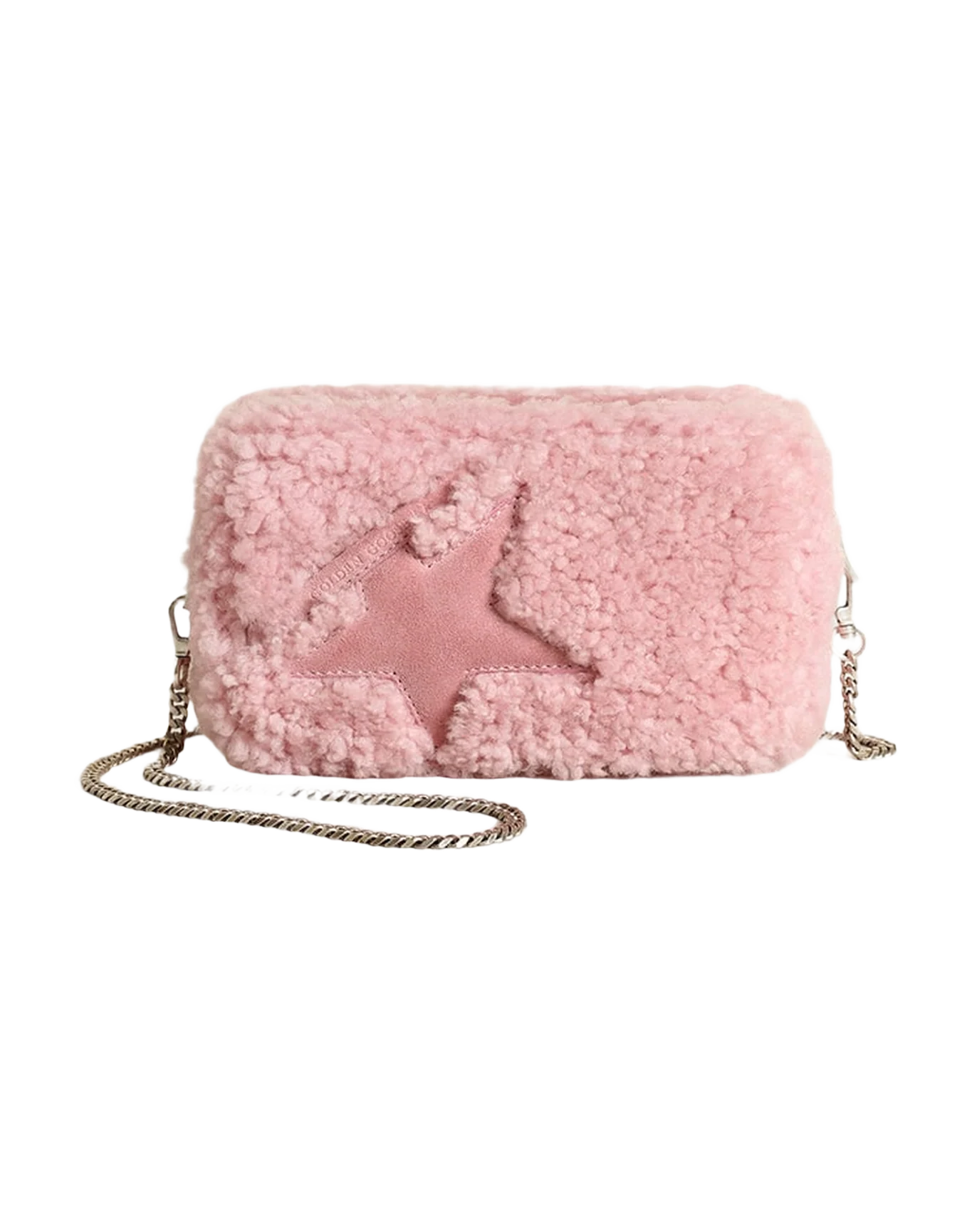 Women | Mini Star Bag Pink Shearling with Suede Star | Baby Pink - Image 2